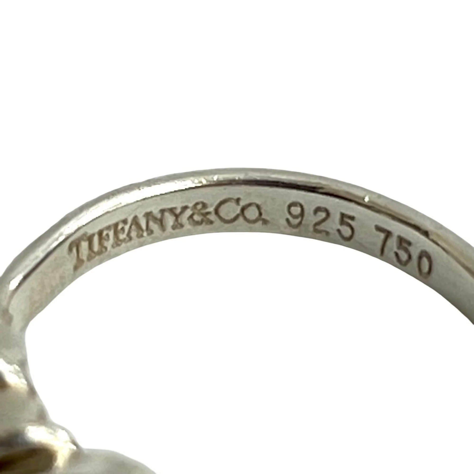 Hook & Eye Love Knot Ring 18K Gold and Sterling Silver - Image 3