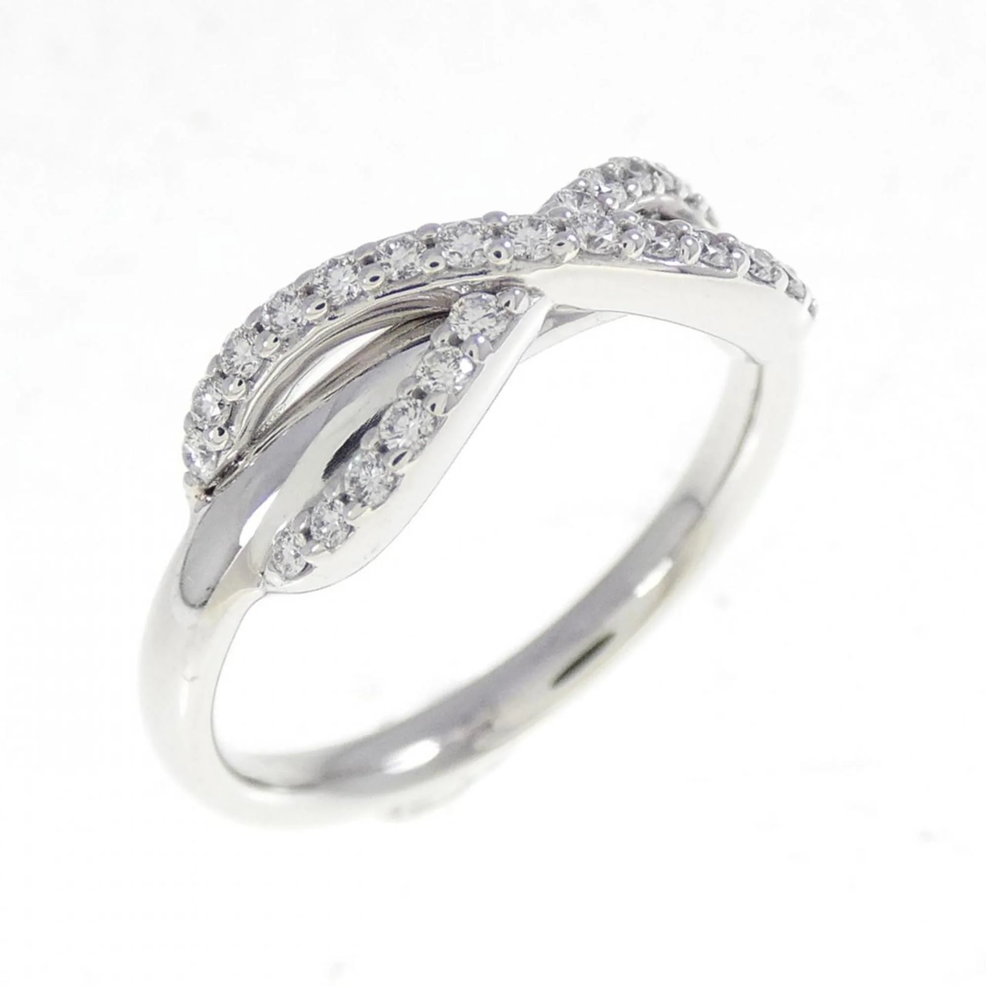 Infinity Ring 18K White Gold with Diamond