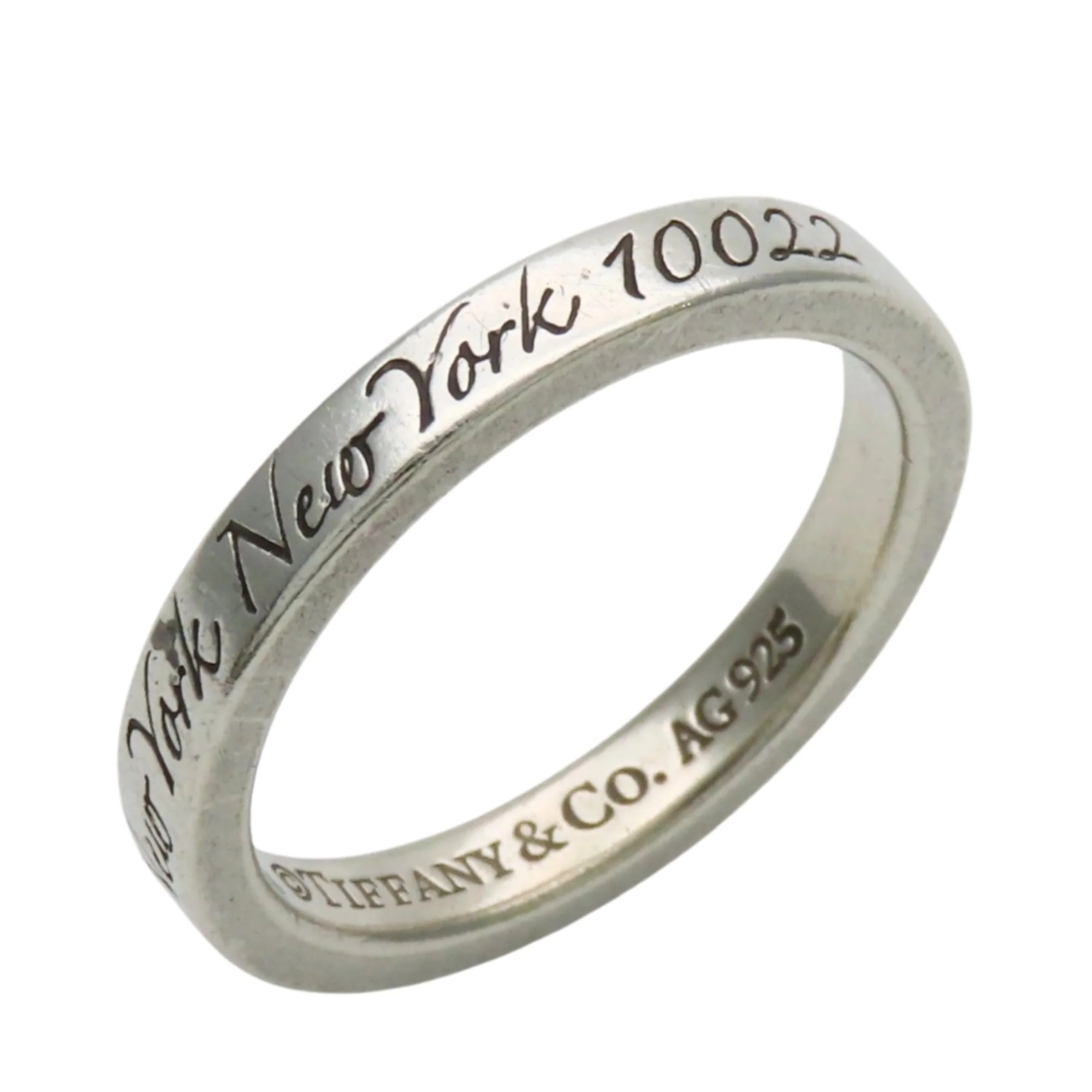 Notes Narrow New York Ring Sterling Silver