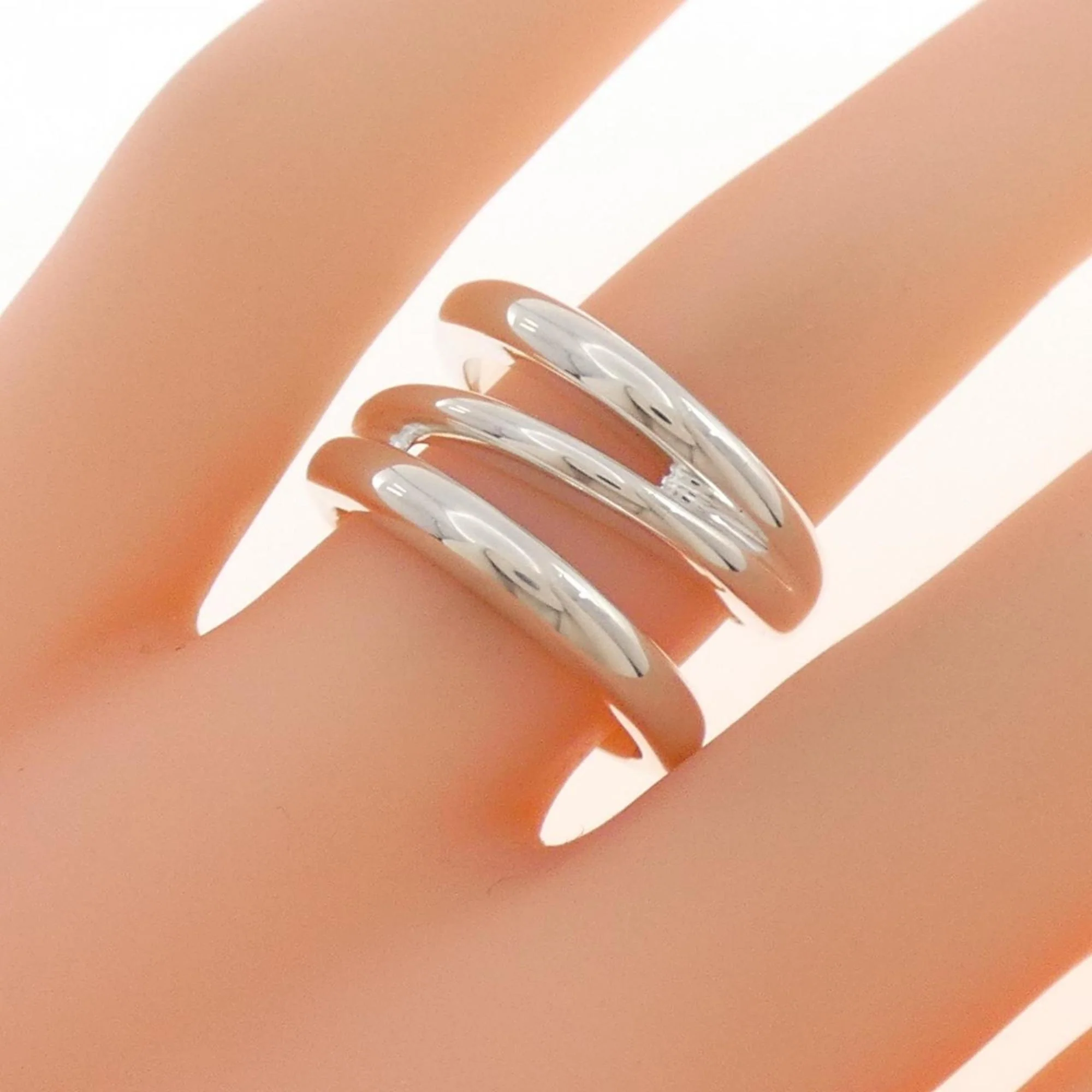 Open Diagonal Ring Sterling Silver - Image 5