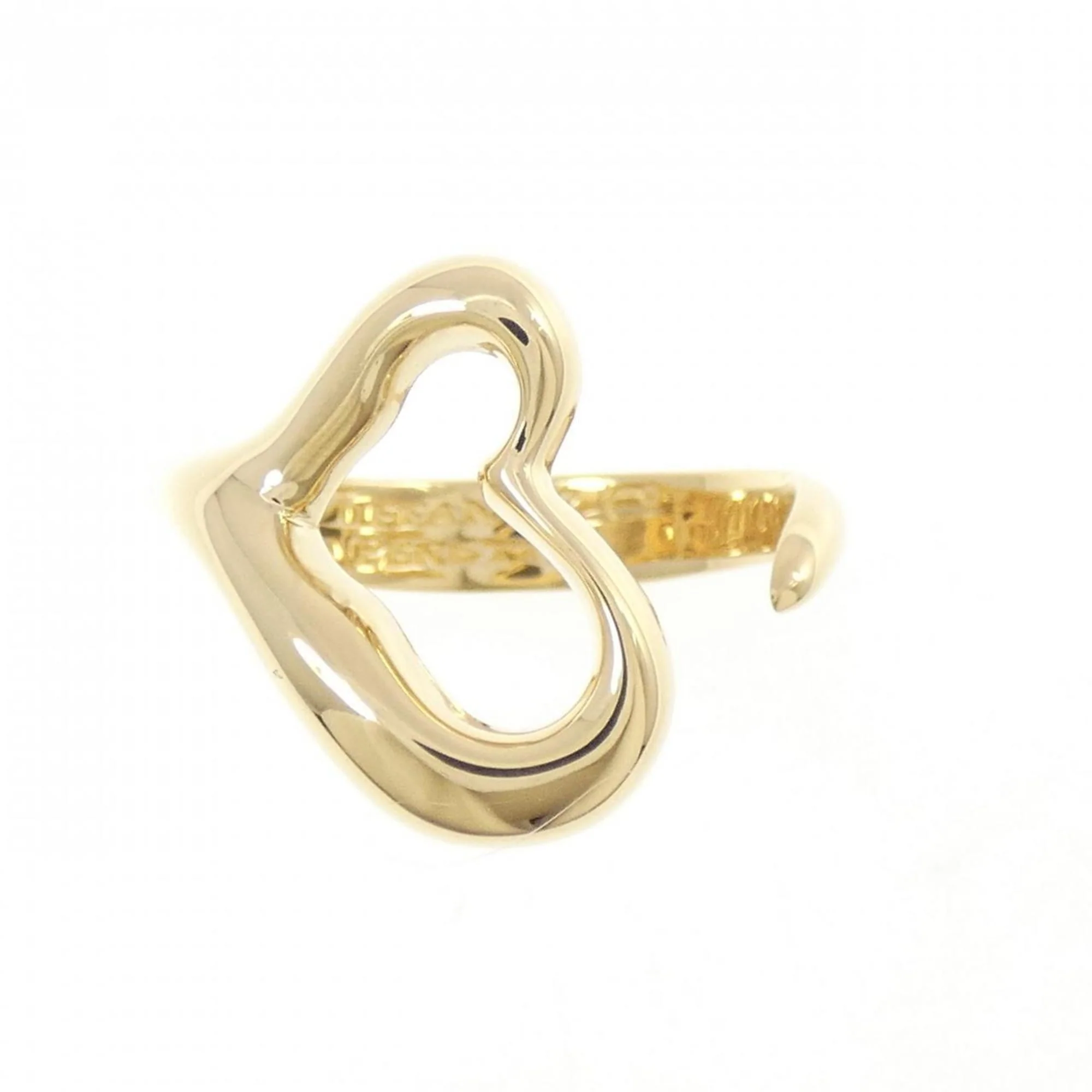 Open Heart Ring 18K Yellow Gold - Image 2