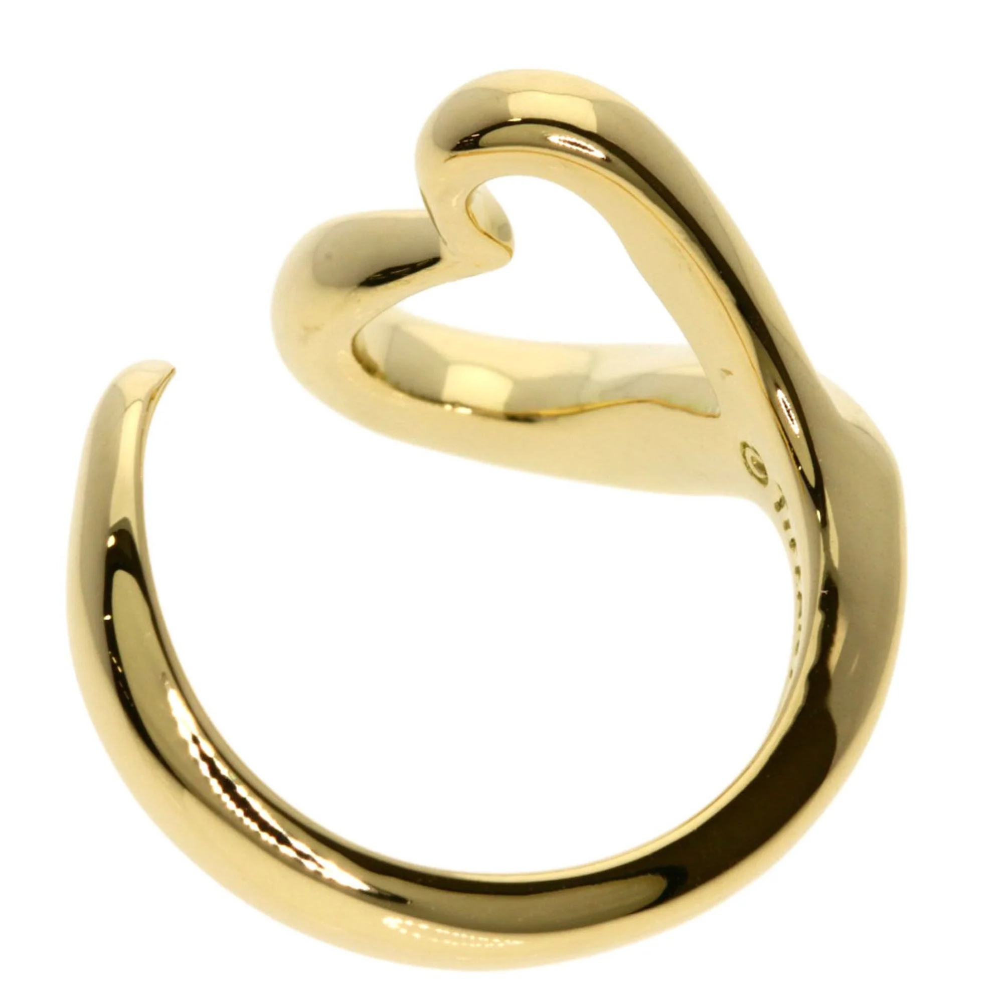 Open Heart Ring 18K Yellow Gold - Image 4