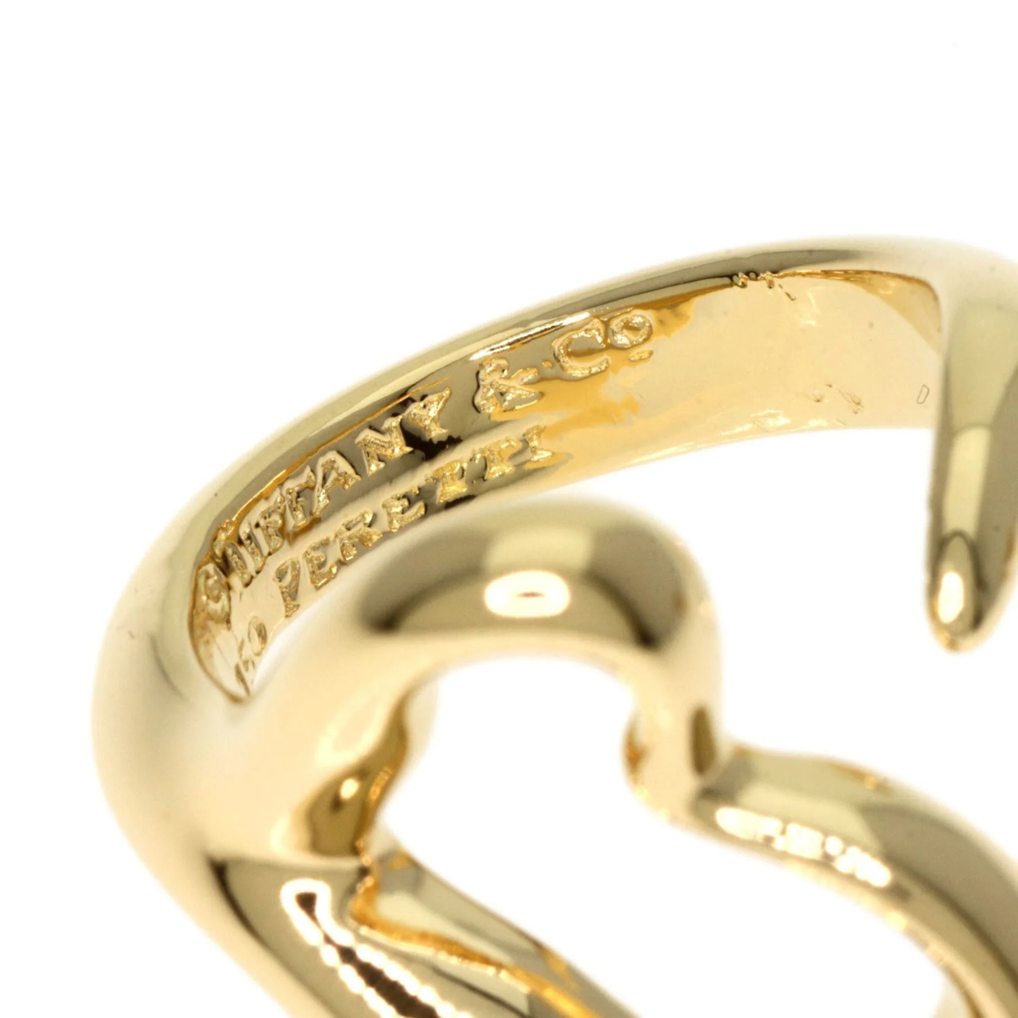 Open Heart Ring 18K Yellow Gold - Image 5