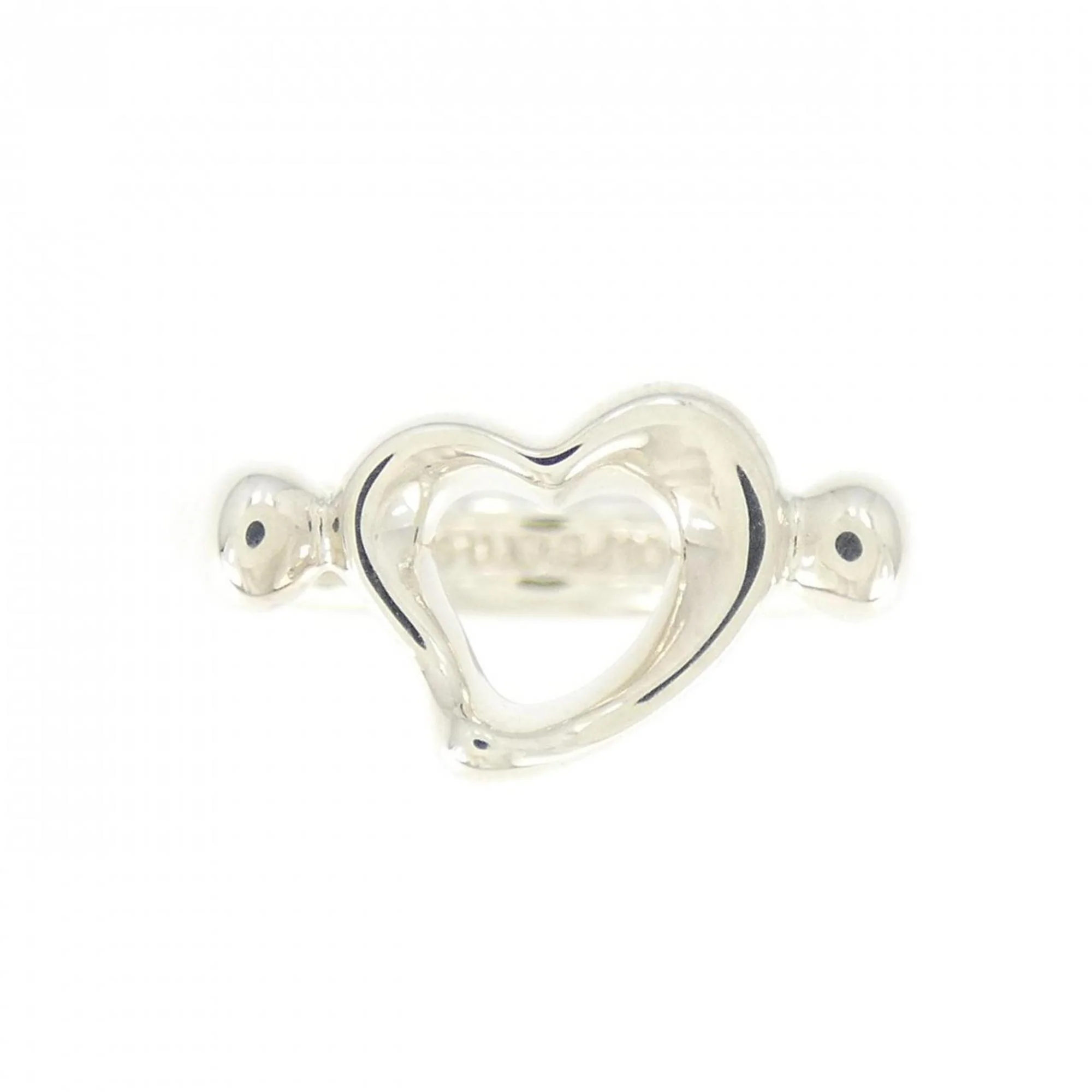 Open Heart Ring Sterling Silver - Image 2