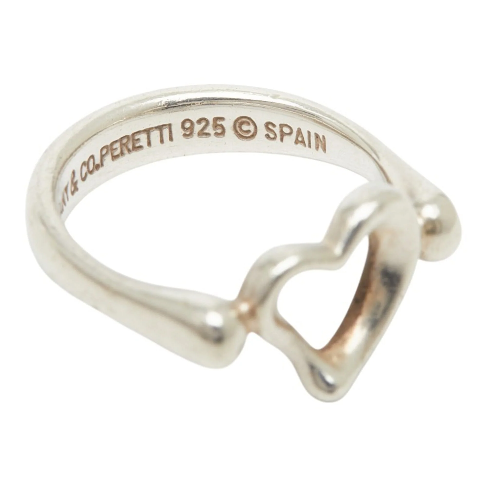 Open Heart Ring Sterling Silver - Image 7