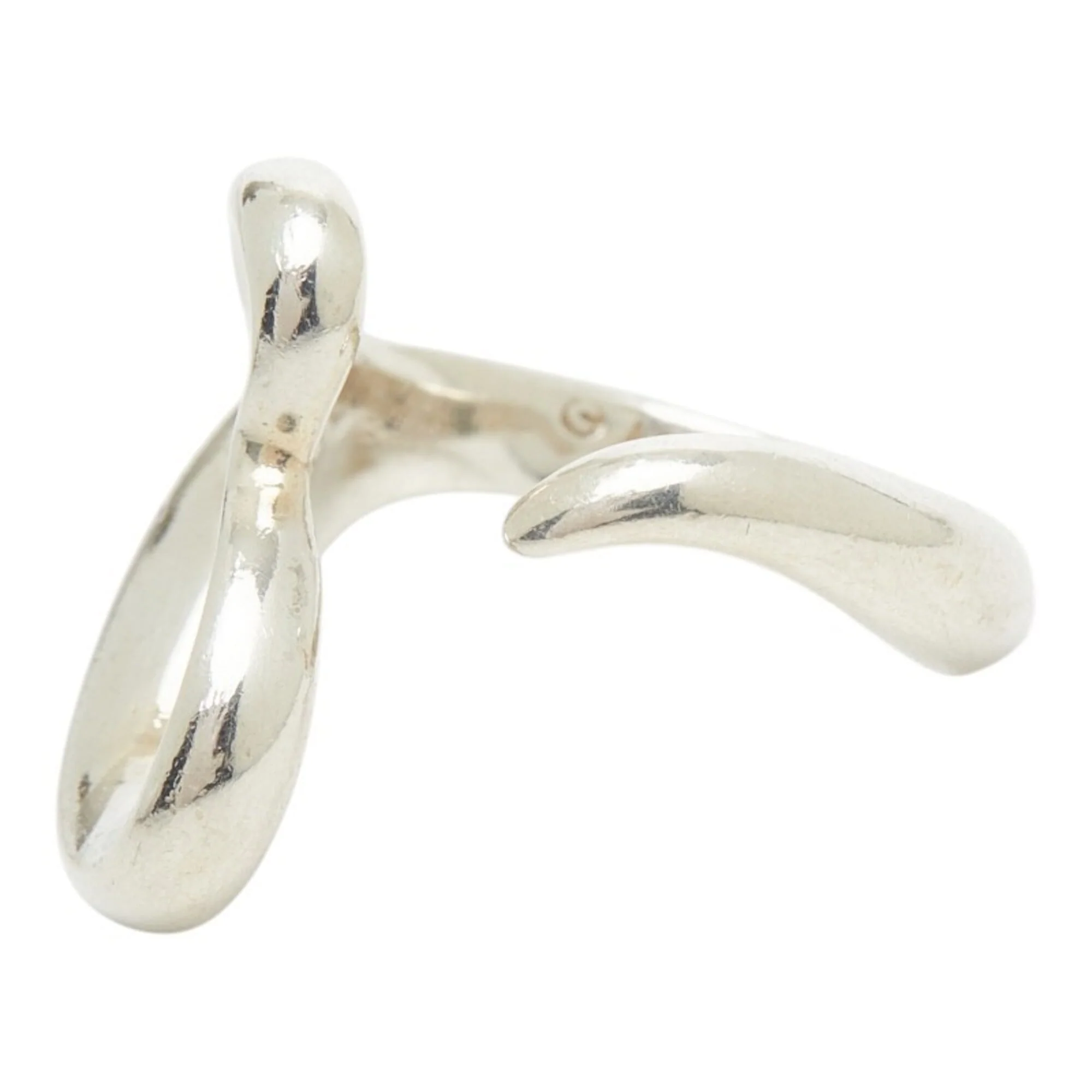 Open Heart Ring Sterling Silver - Image 3