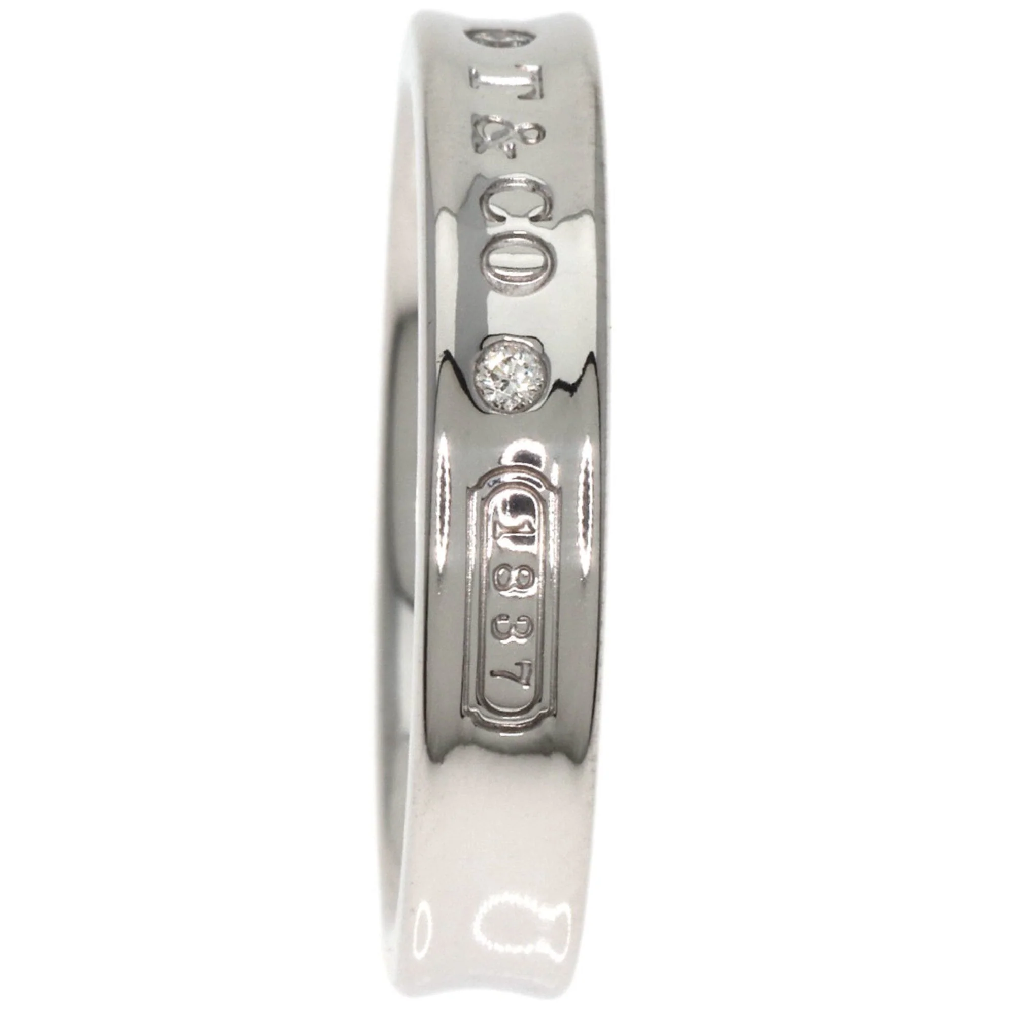 Ring 18K White Gold with Diamond - Image 3