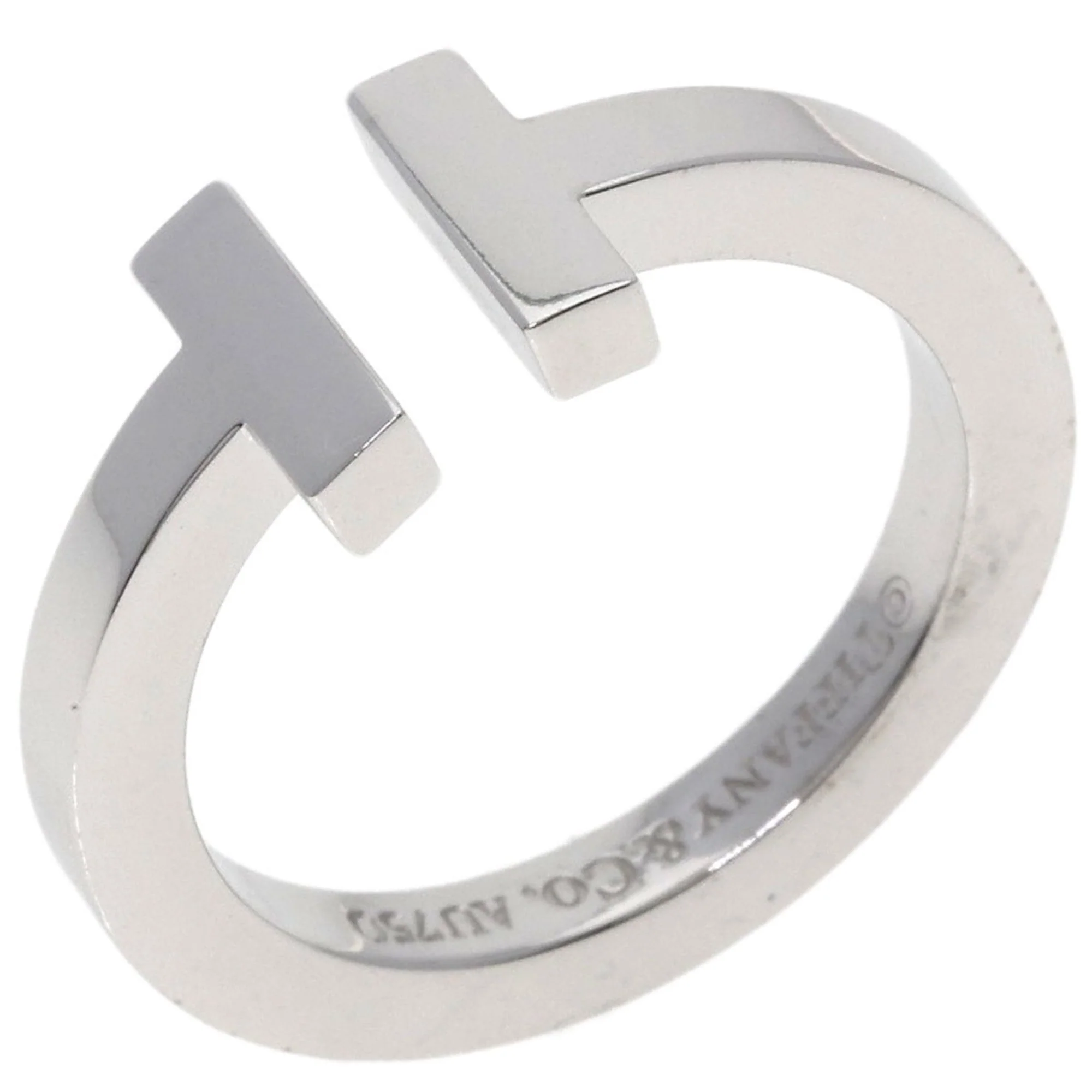 T Square Ring 18K White Gold - Image 2