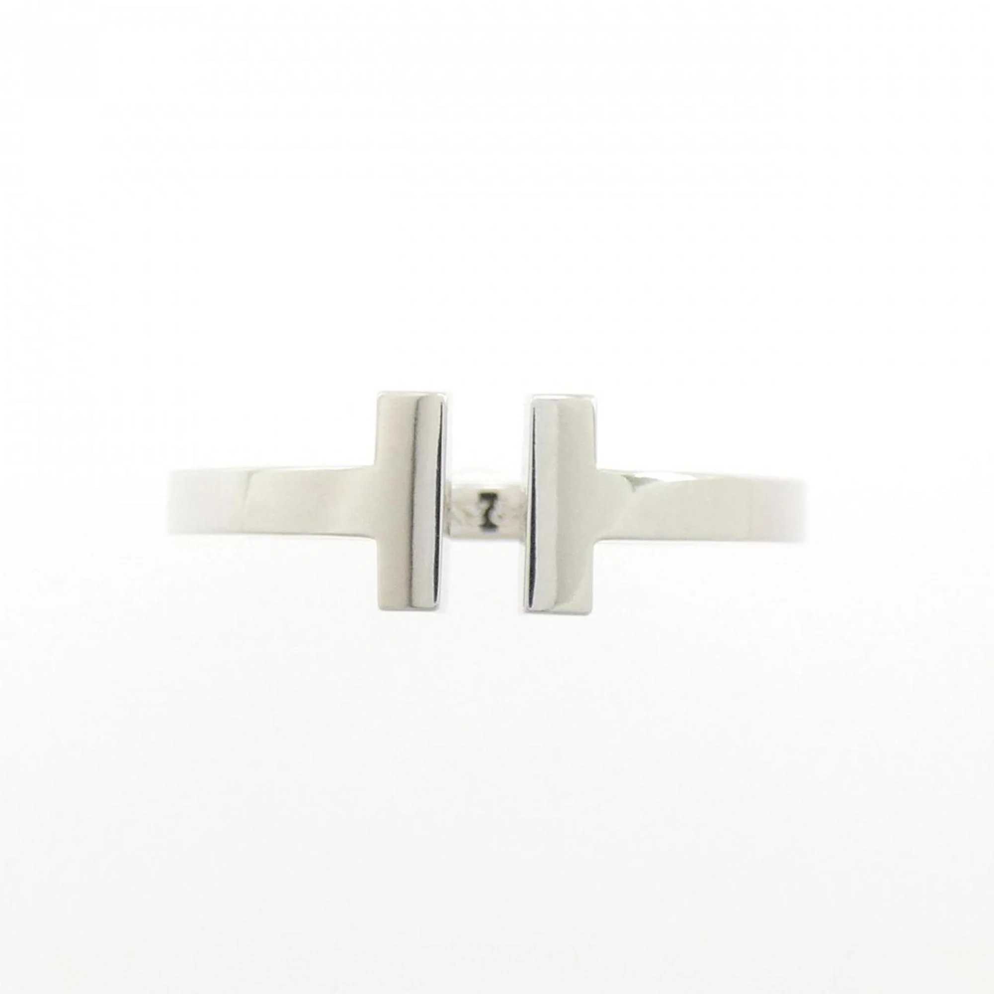 T Square Ring 18K White Gold - Image 2