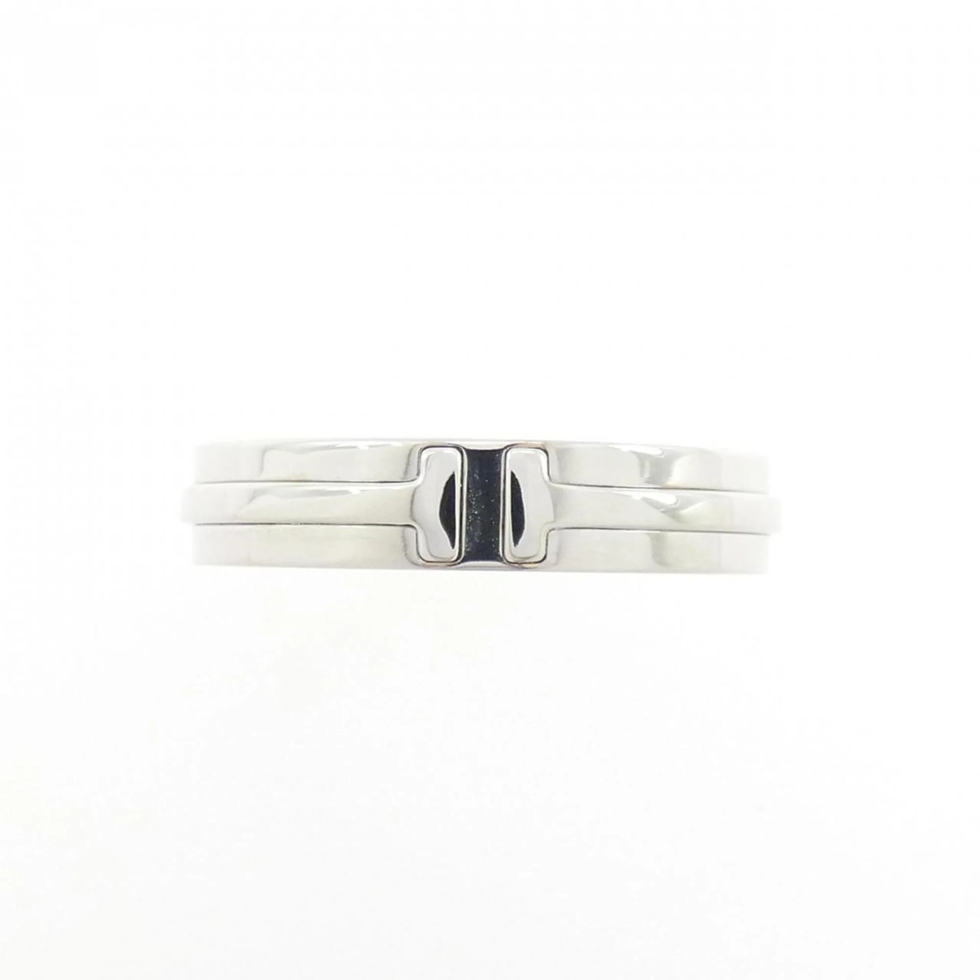 T Two Narrow Ring 18K White Gold - Image 2