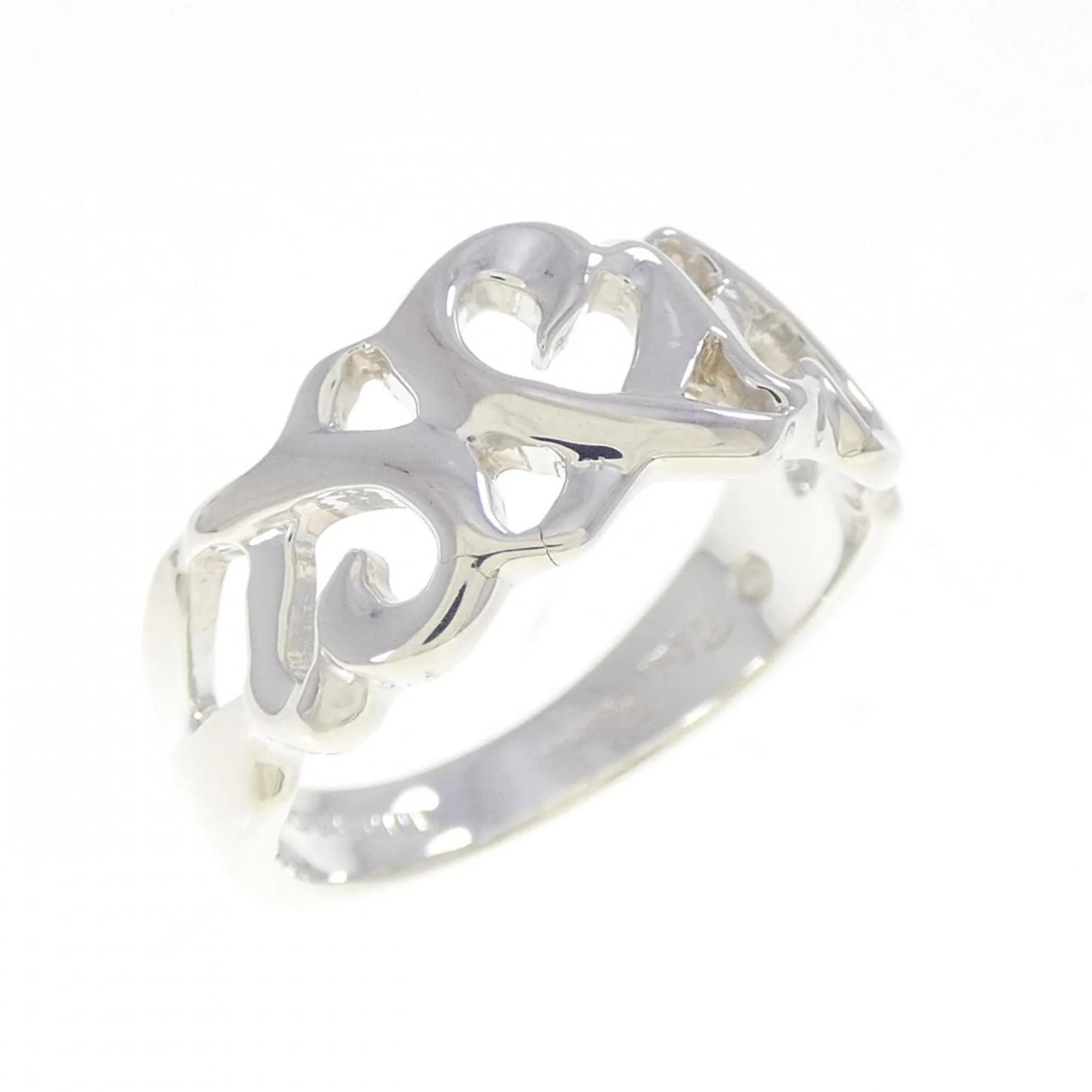 Triple Loving Heart Ring Sterling Silver
