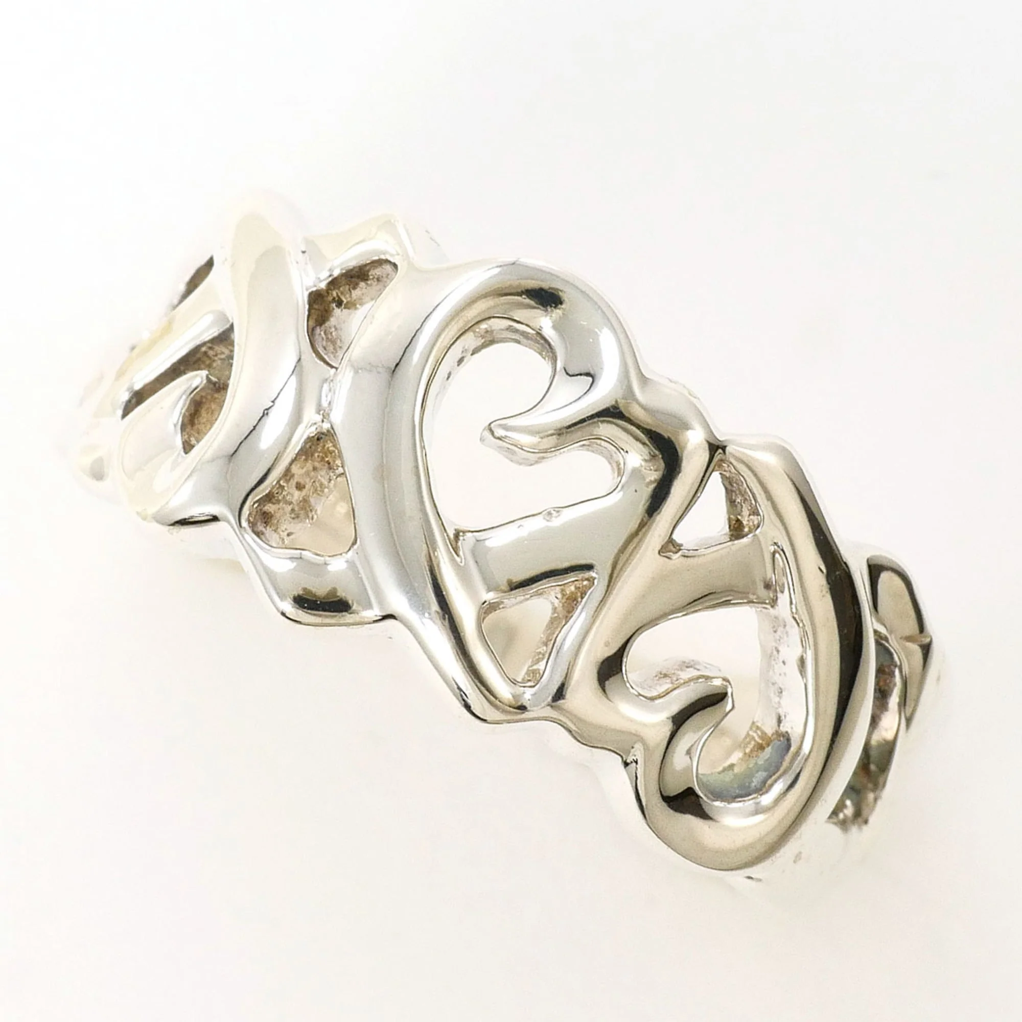 Triple Loving Heart Ring Sterling Silver