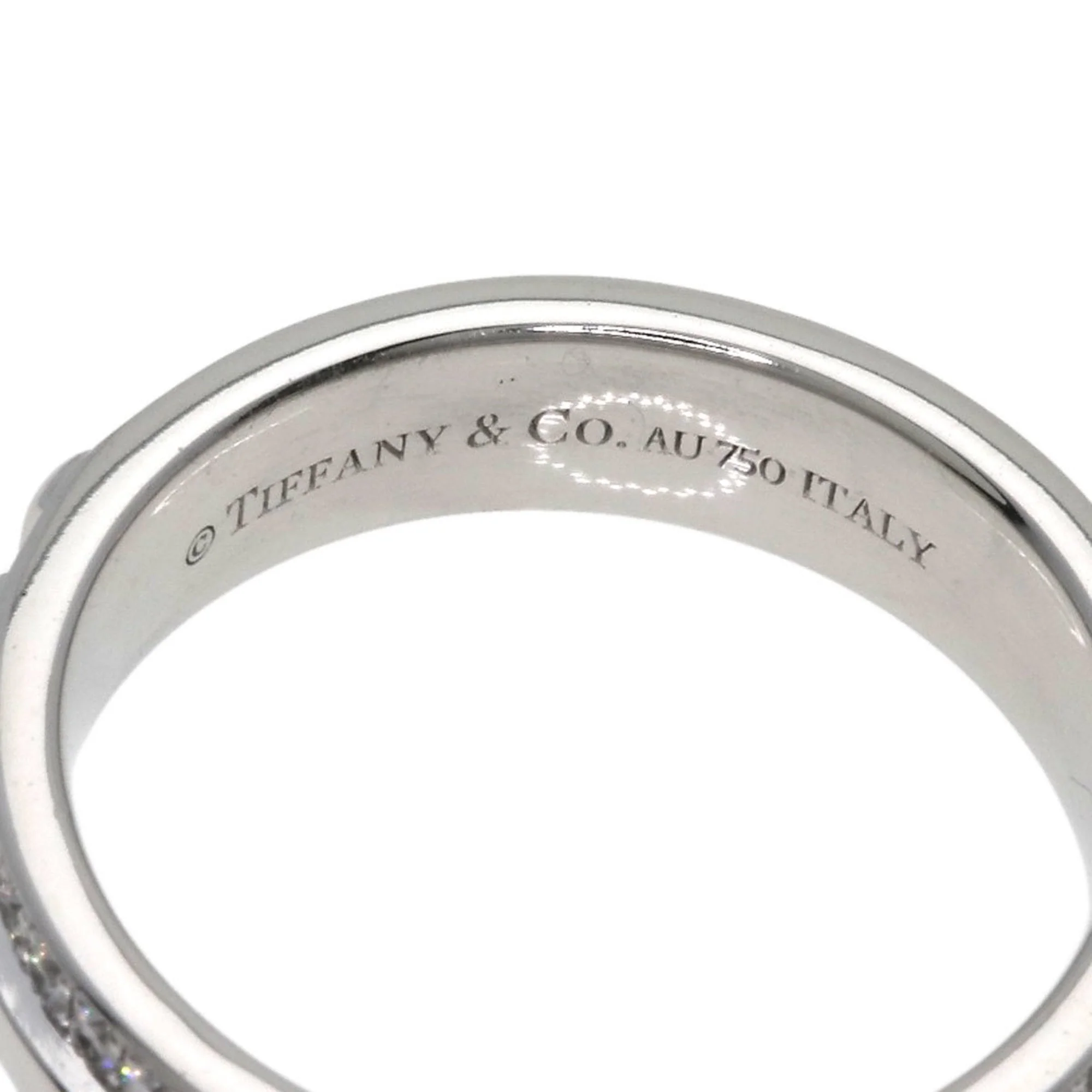 TTWO Narrow Pave Ring 18K White Gold with Diamond - Image 5