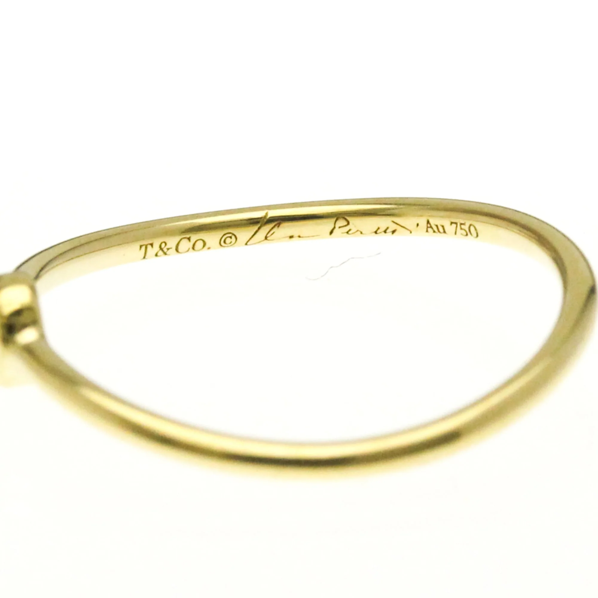 Wave Single Row Ring 18K Yellow Gold with Diamond - Image 6
