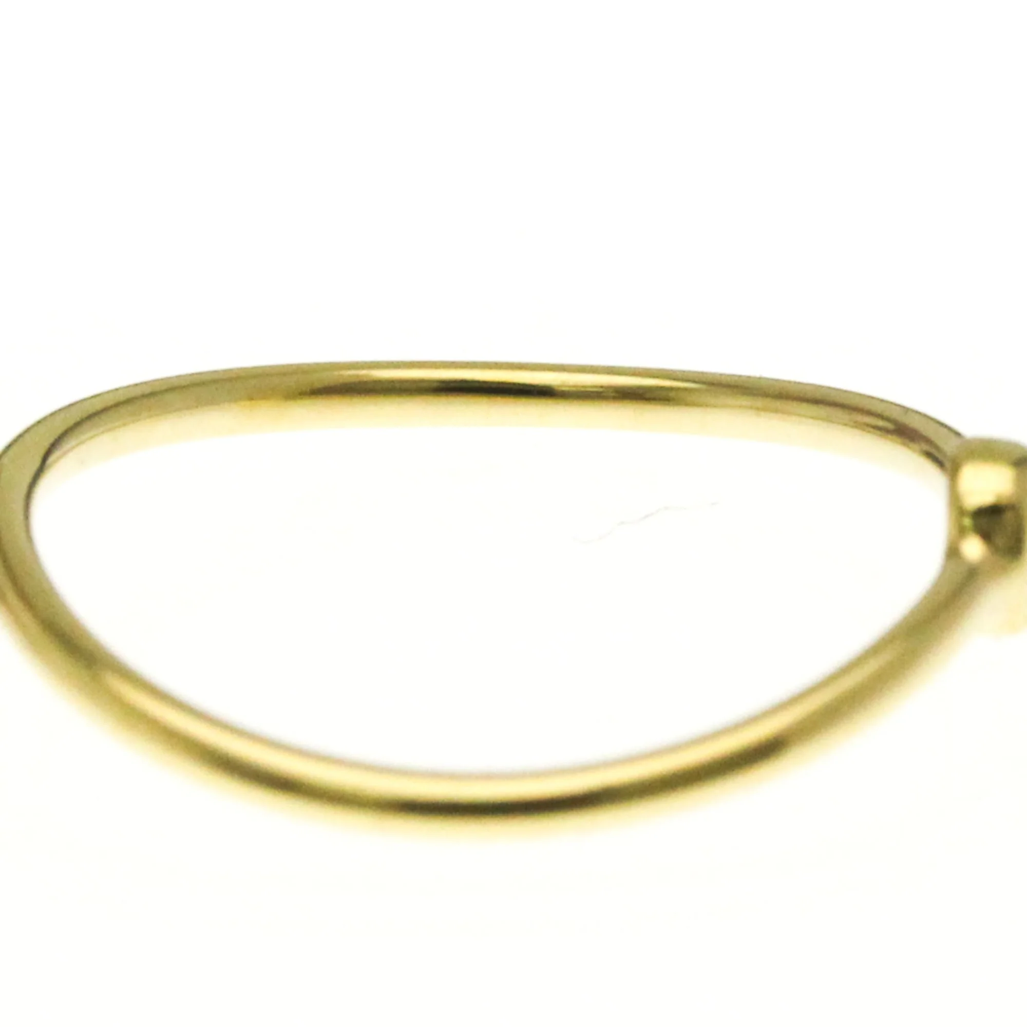 Wave Single Row Ring 18K Yellow Gold with Diamond - Image 8