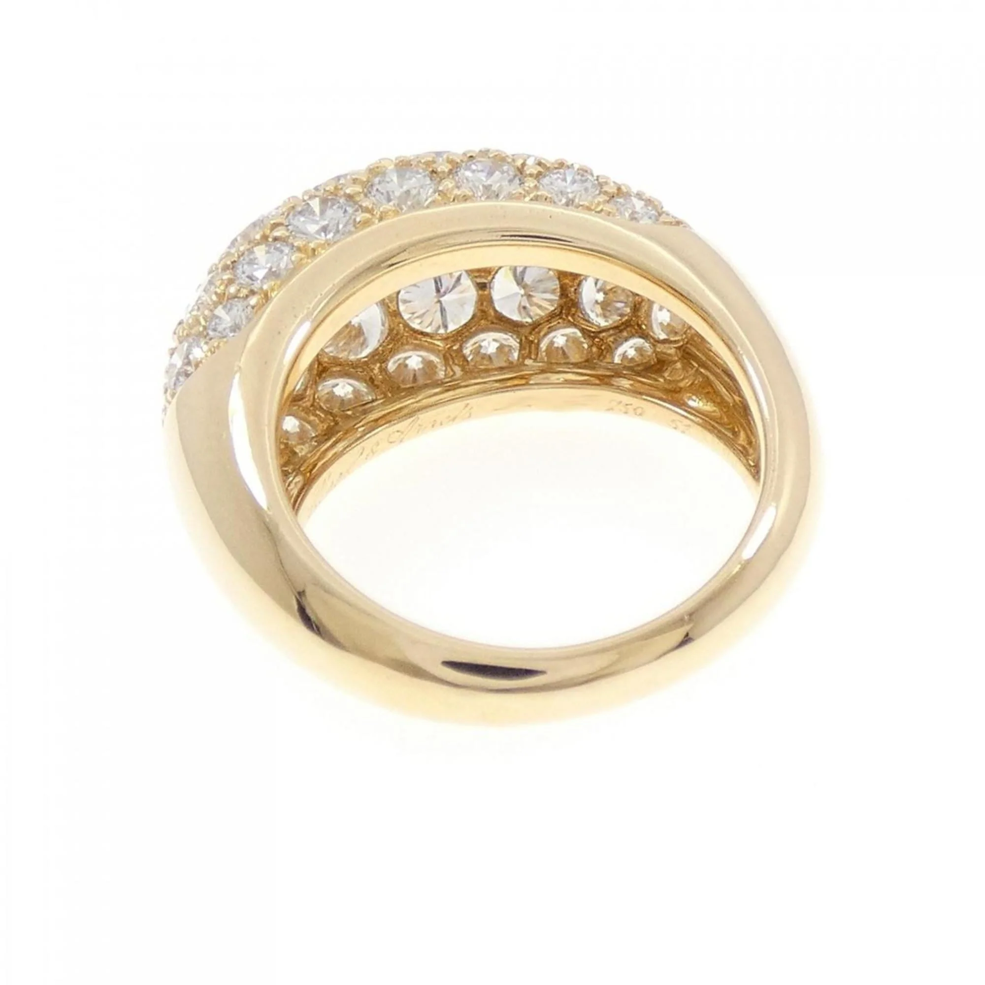 Band Ring 18K Yellow Gold with Diamond - Image 3