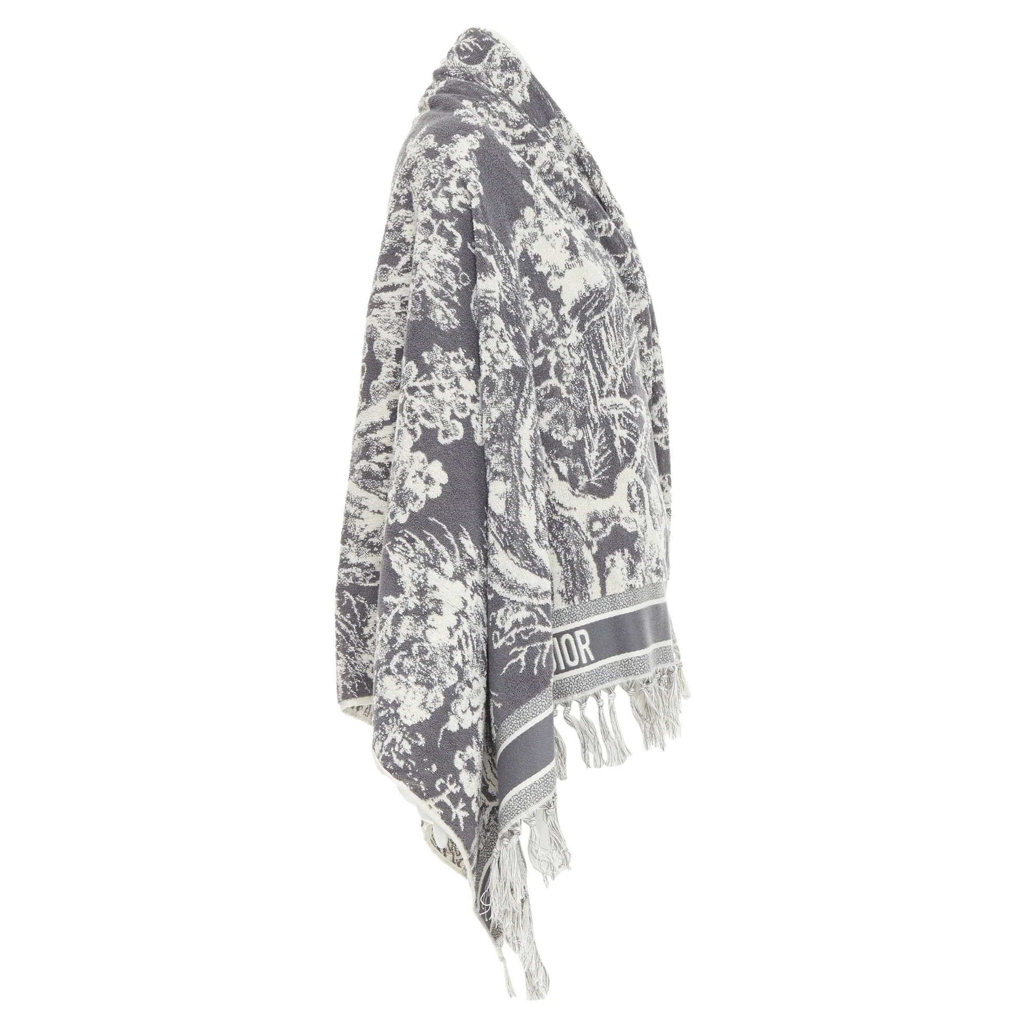 Christian Dior Toile de Jouy reverse cotton big beach towel - Image 4