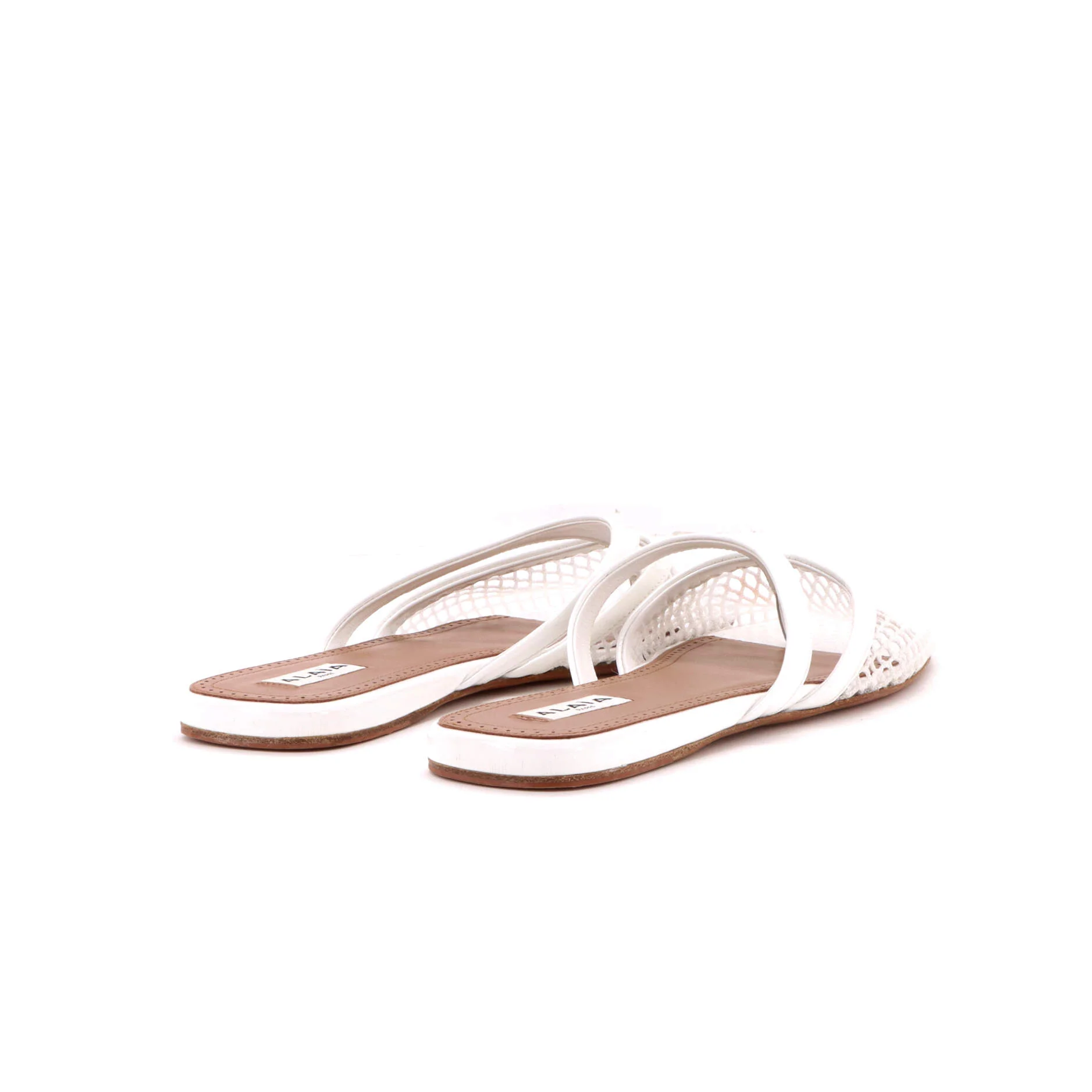 Women's Infradito Mules Mesh and Patent - Image 3