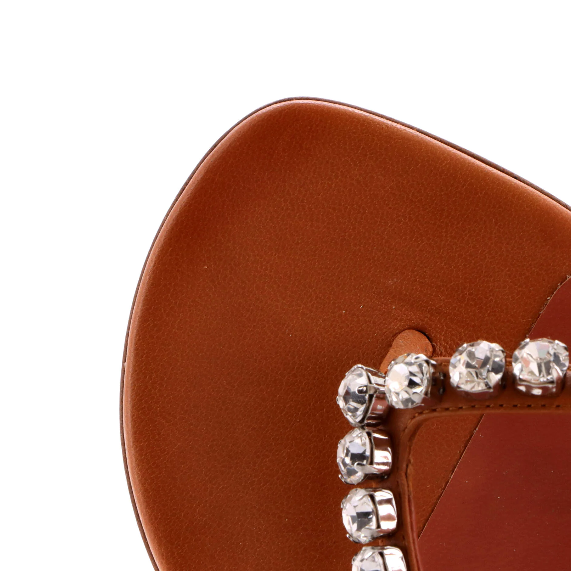 Women's Gigi Heeled Sandals Leather with Crystals 45 - Image 5