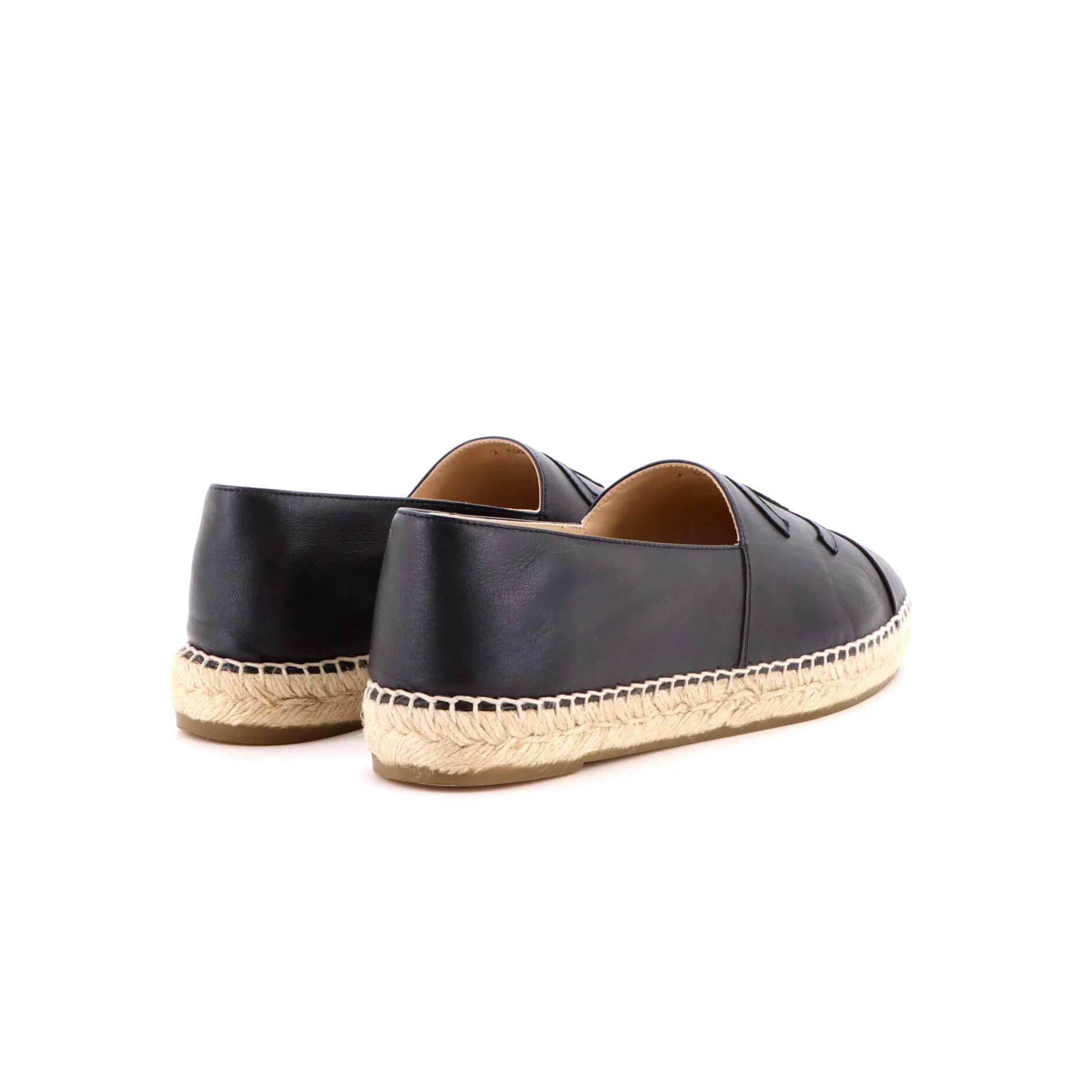 Women's CC Cap Toe Espadrilles Leather - Image 3