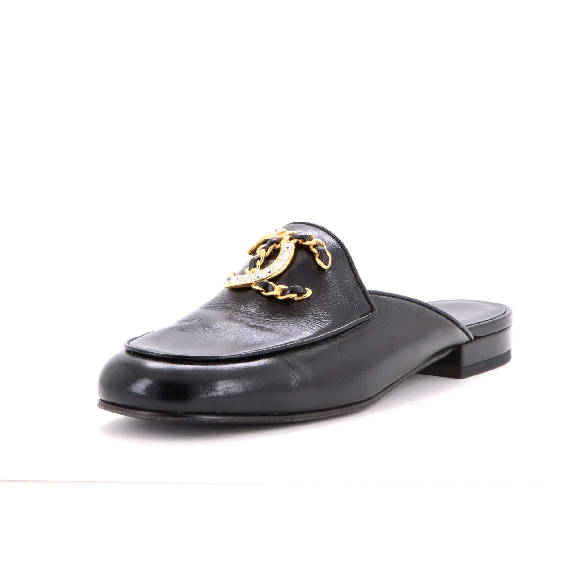 Women's CC Flat Mules Leather
