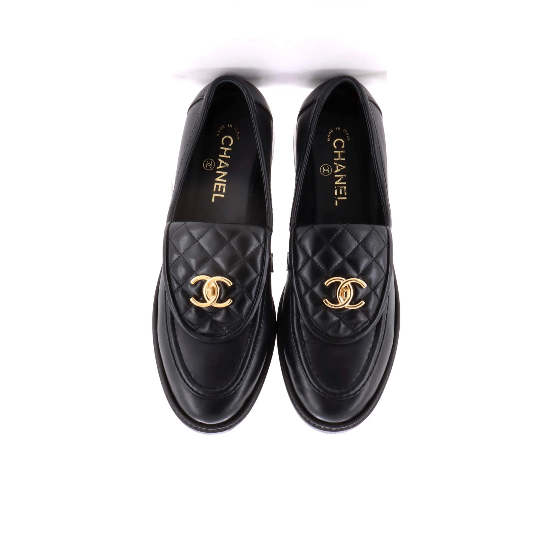 Women's CC Loafers Quilted Leather - Image 2