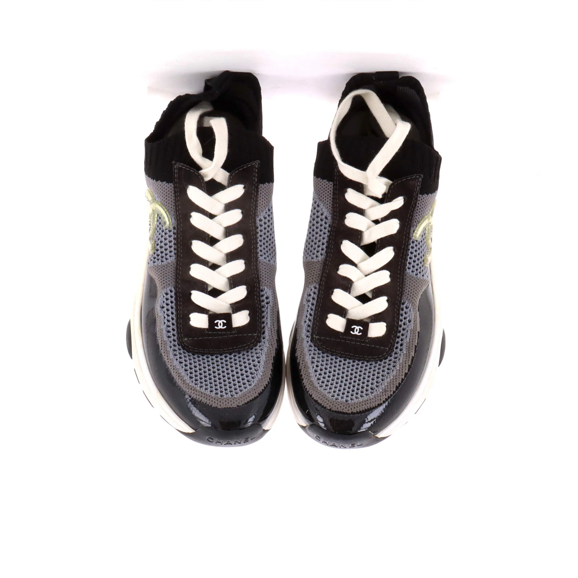 Women's Stretch CC Low-Top Sneakers Knit and Coated Fabric - Image 2