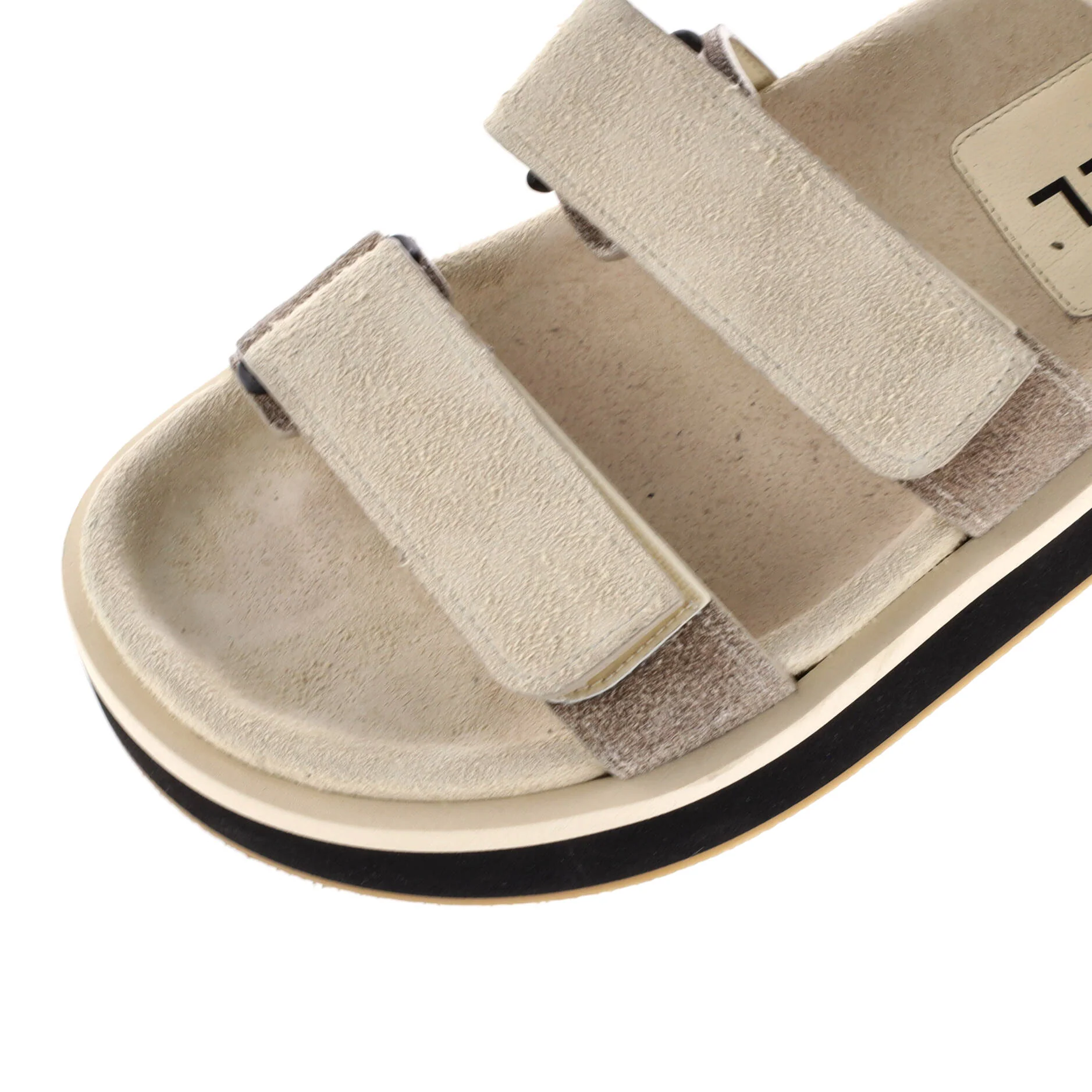 Women's Two Strap Velcro Dad Sandals Suede - Image 5
