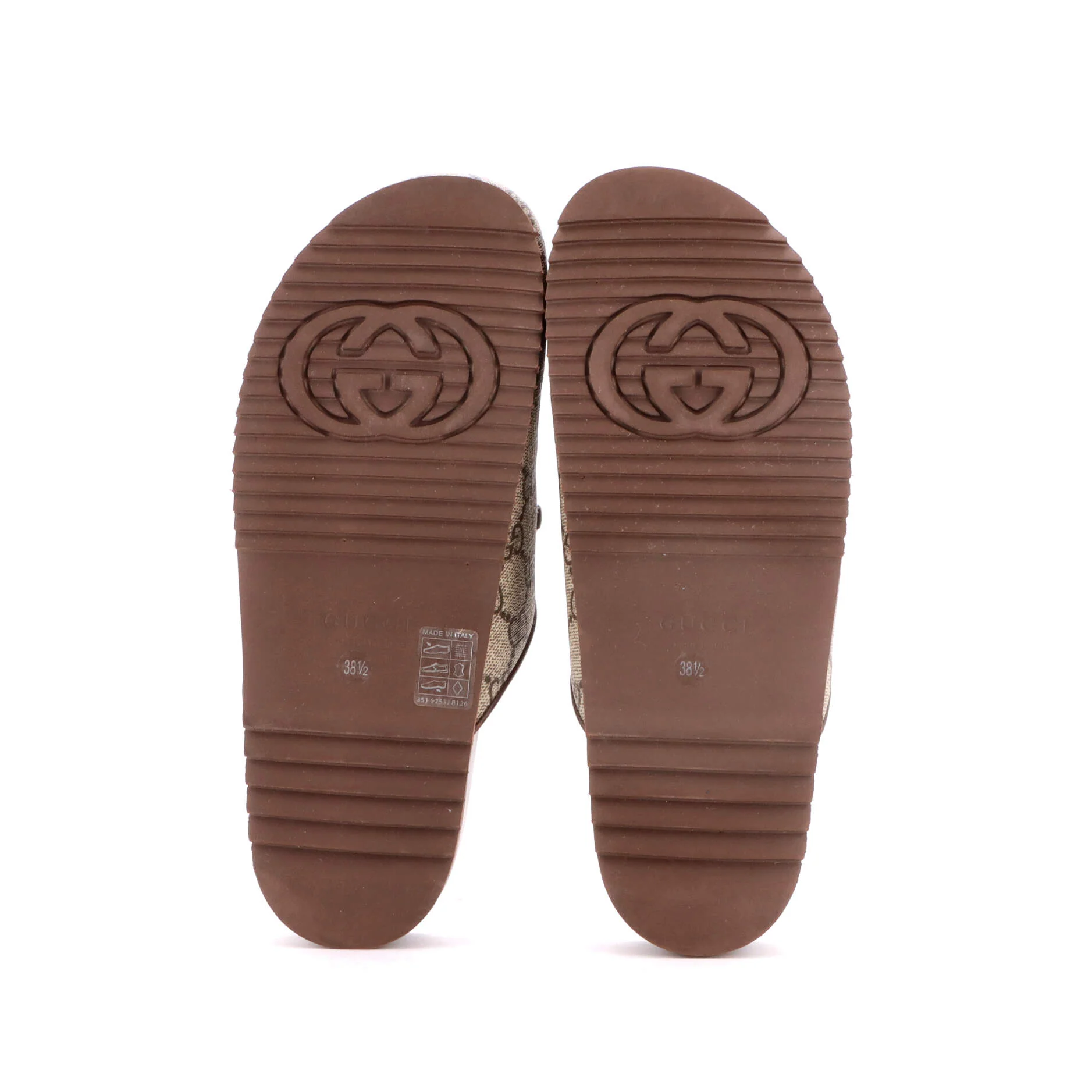 Horsebit Mule Slippers GG Coated Canvas - Image 4