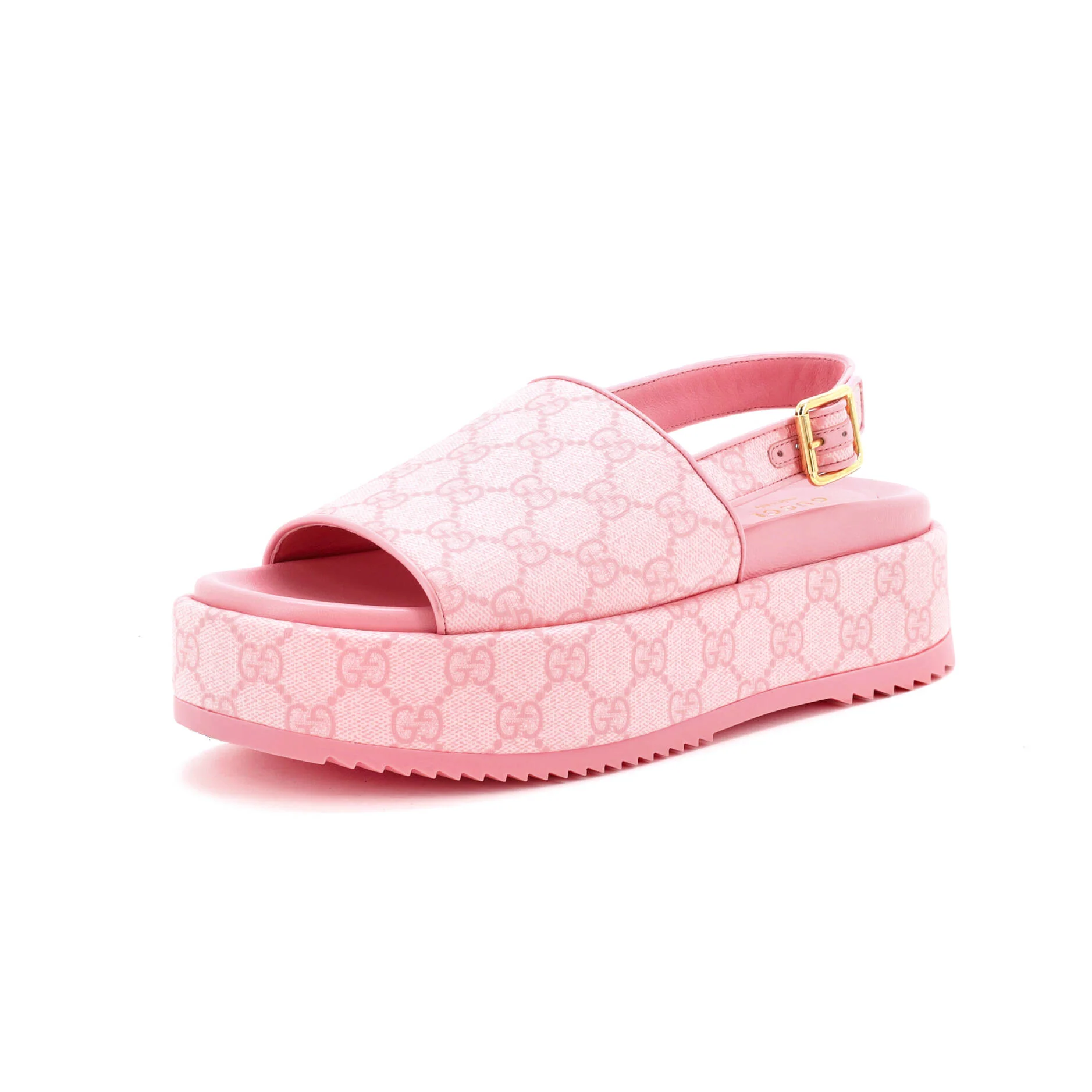 Women's Angelina Platform Slingback Sandals GG Coated Canvas