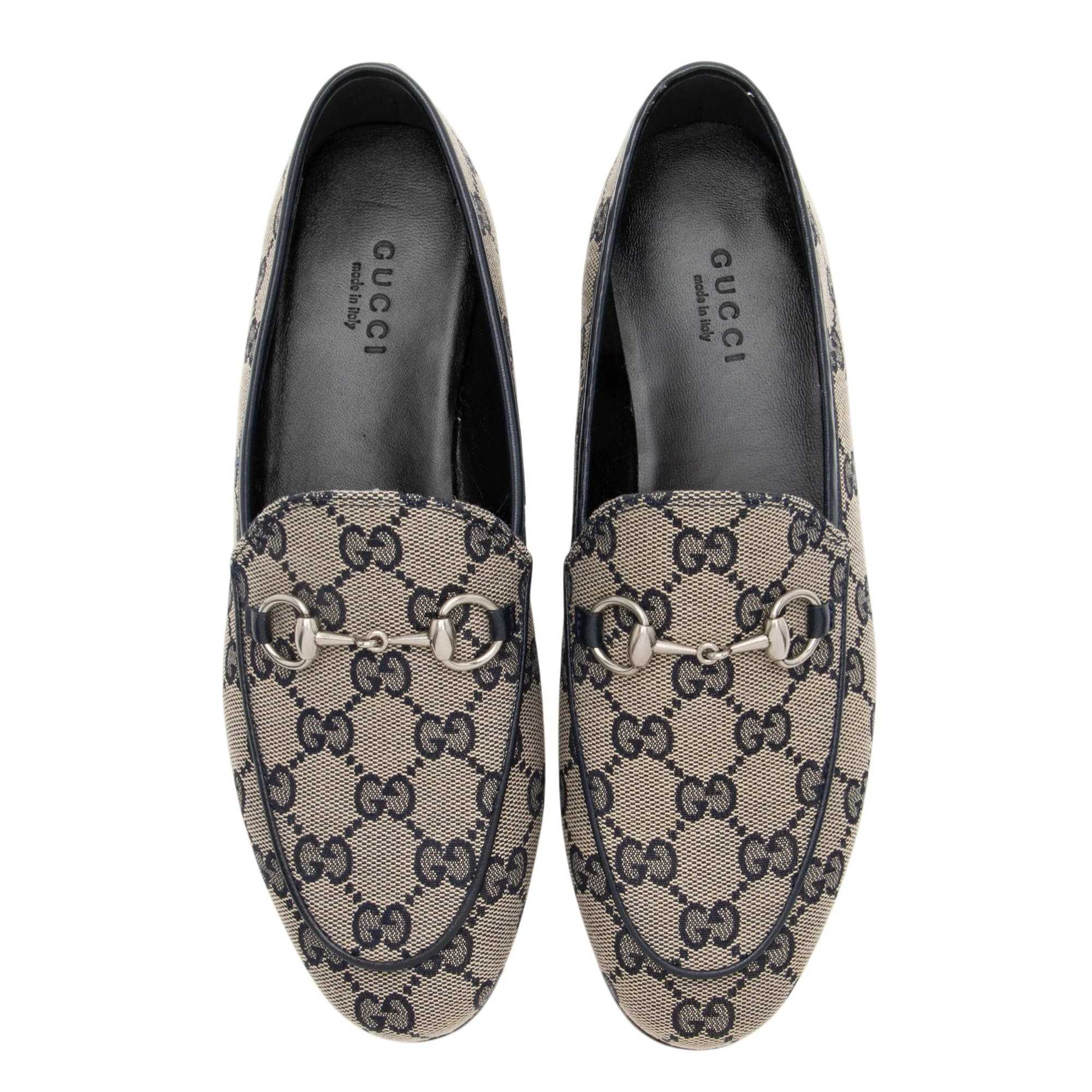Women's Gucci GG Canvas Horsebit Jordaan Loafers - Size 6 / 36 - Image 5