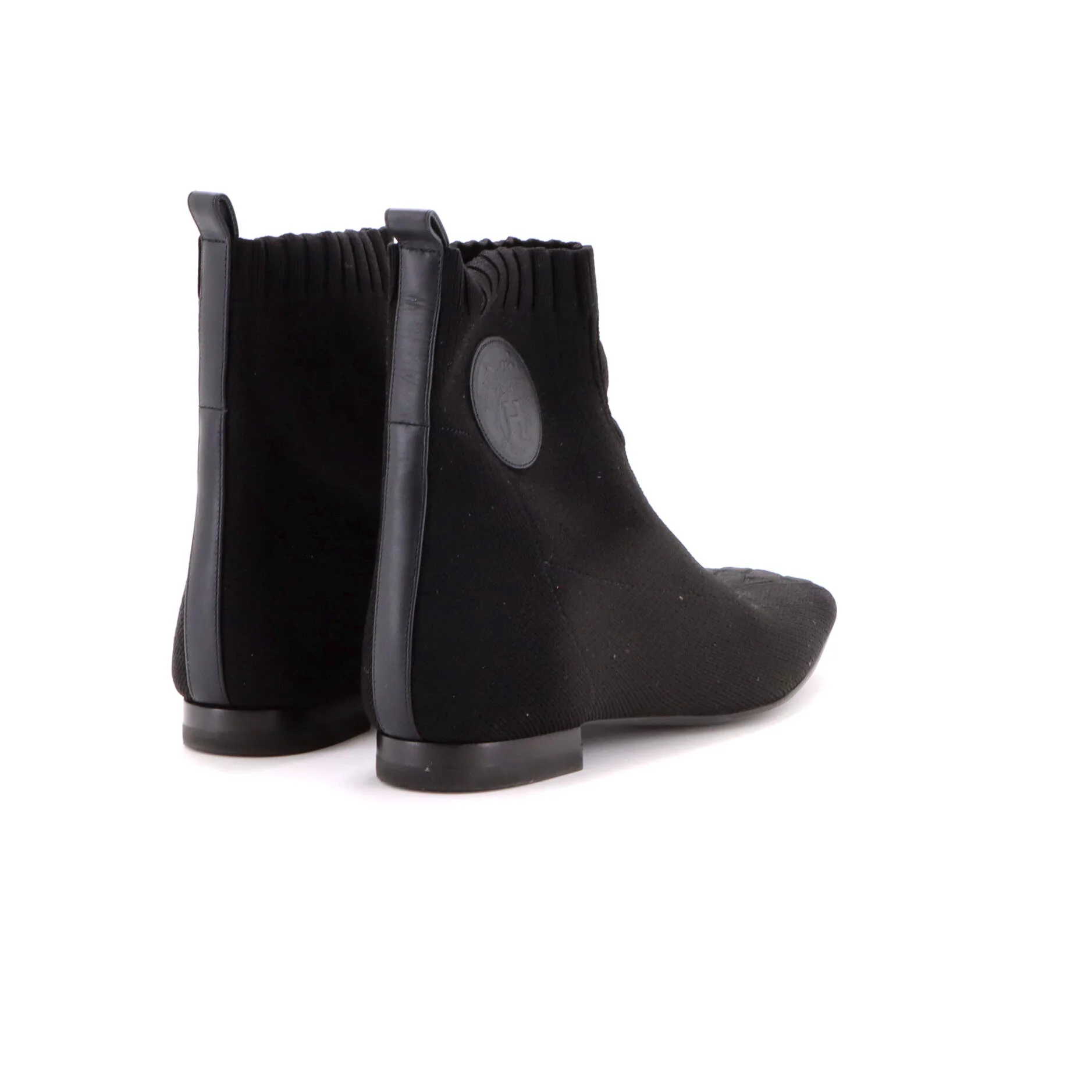 Women's Duo Ankle Boots Knit and Leather - Image 3
