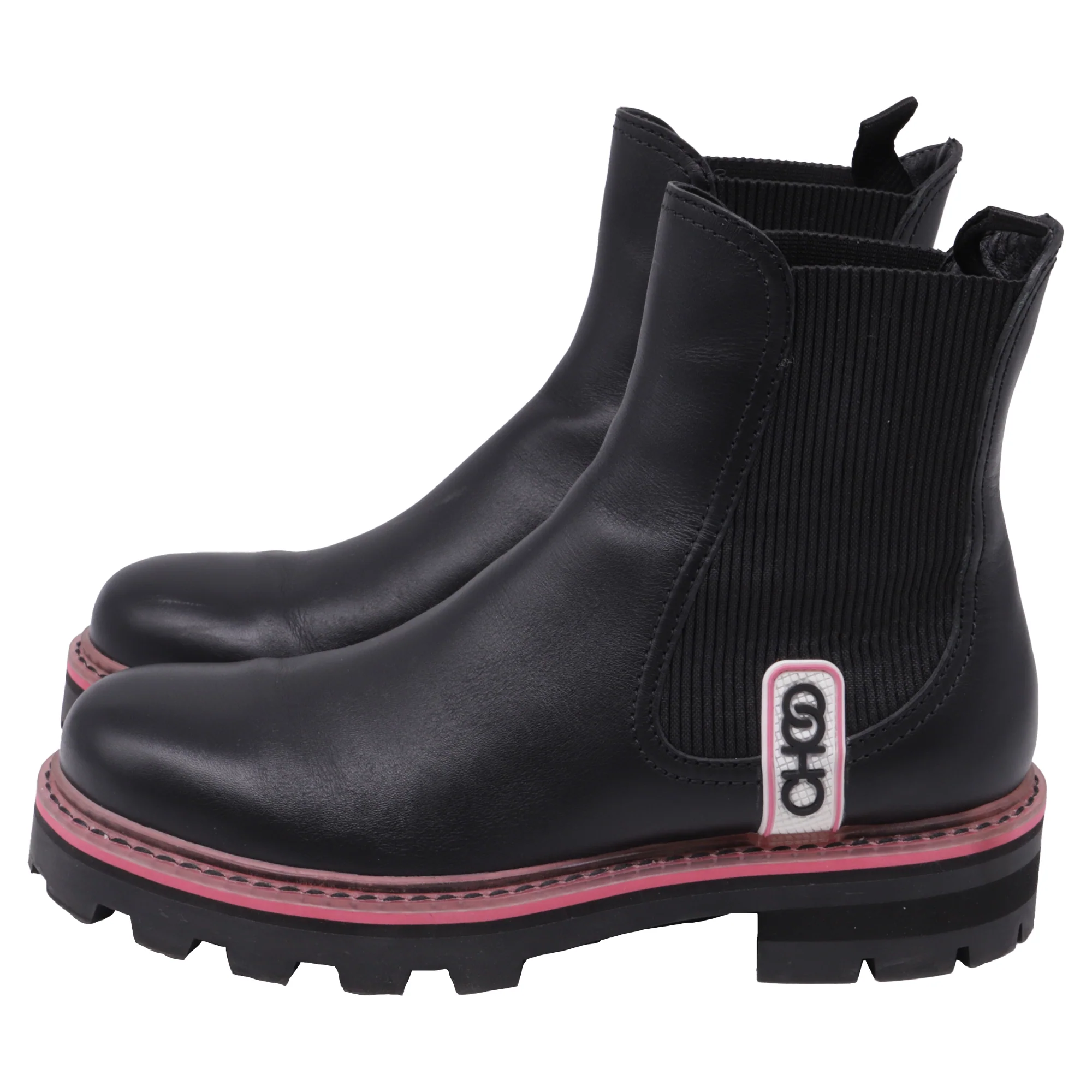 Women's Jimmy Choo Blayse Chelsea Ankle Boots in Black Leather - Image 4
