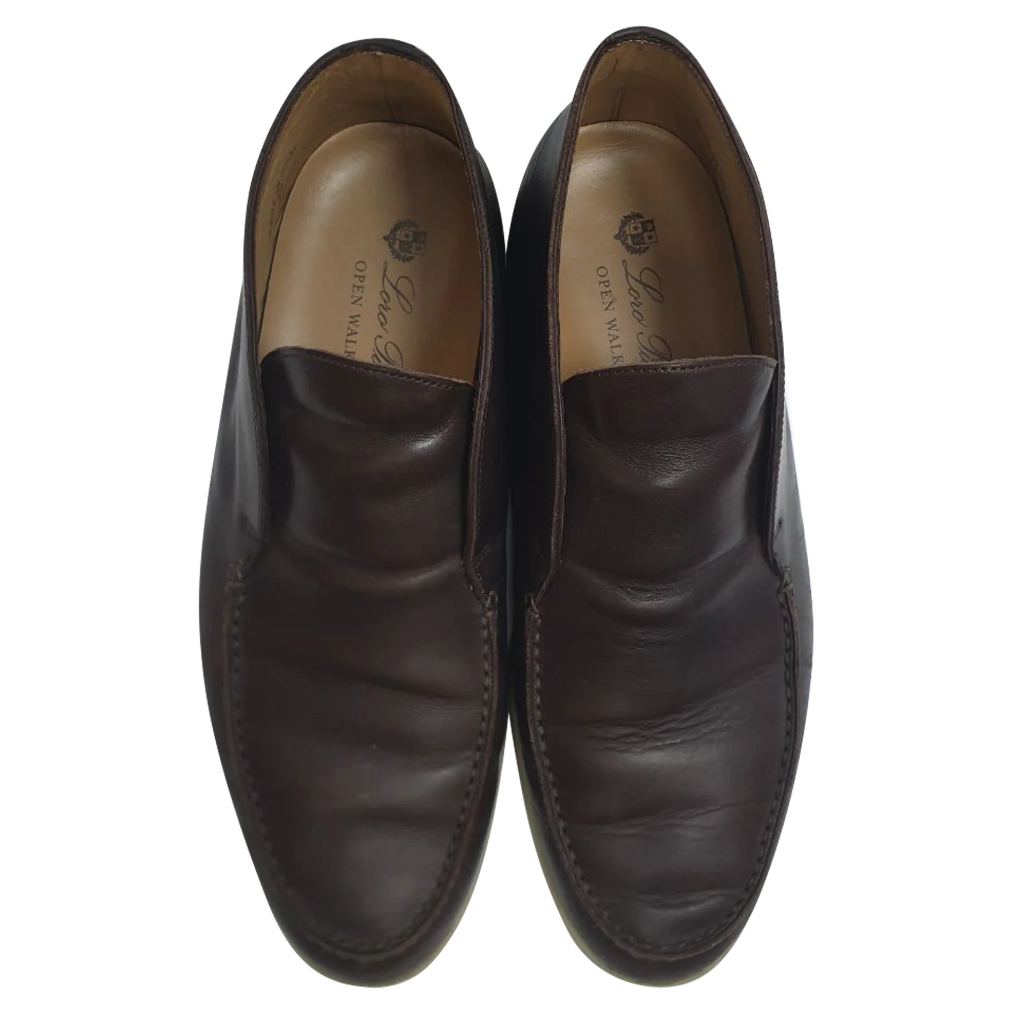 Men's Loro Piana Open Walk Ankle Boots in Brown Leather - Image 6