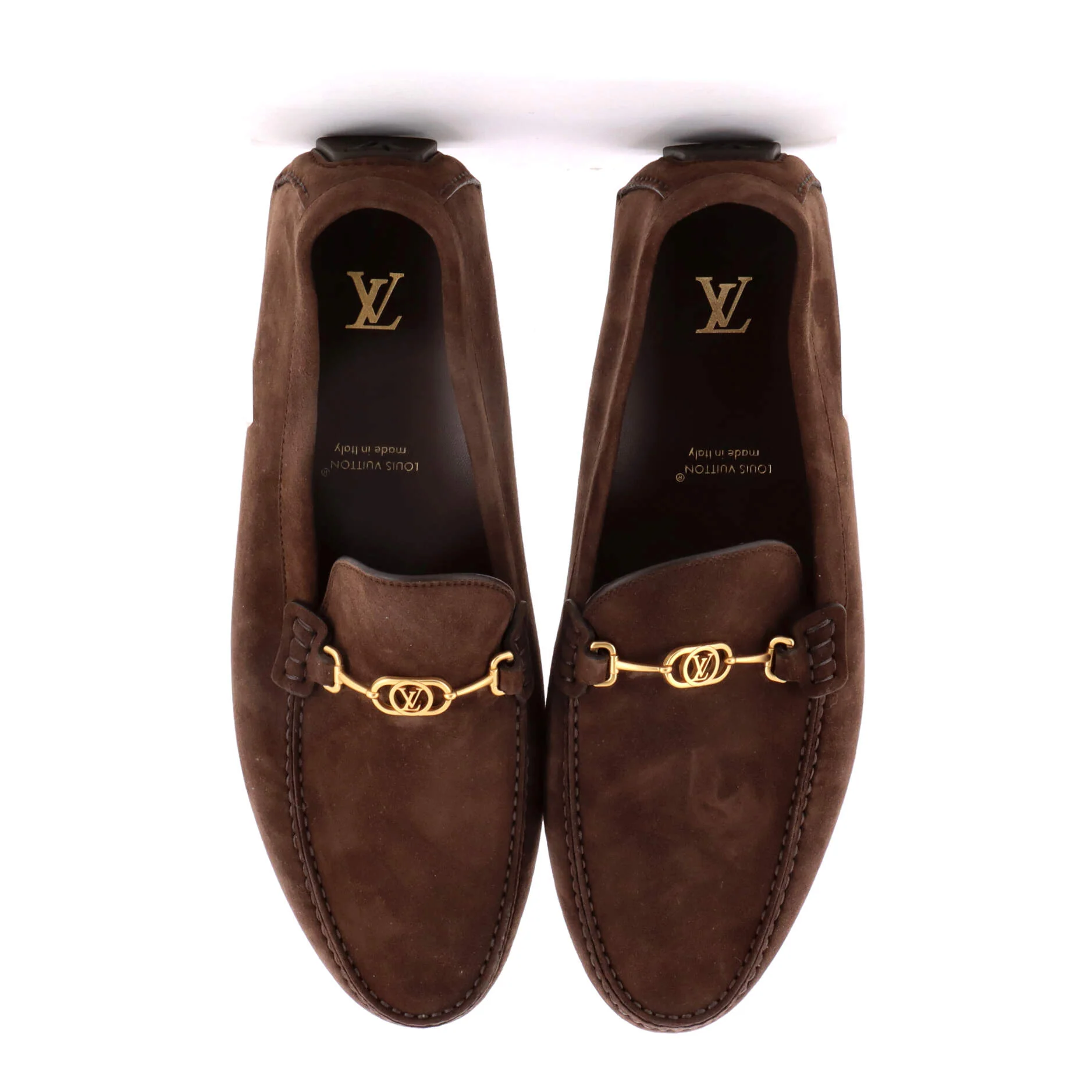 Men's LV Driver Moccasin Loafers Suede - Image 2