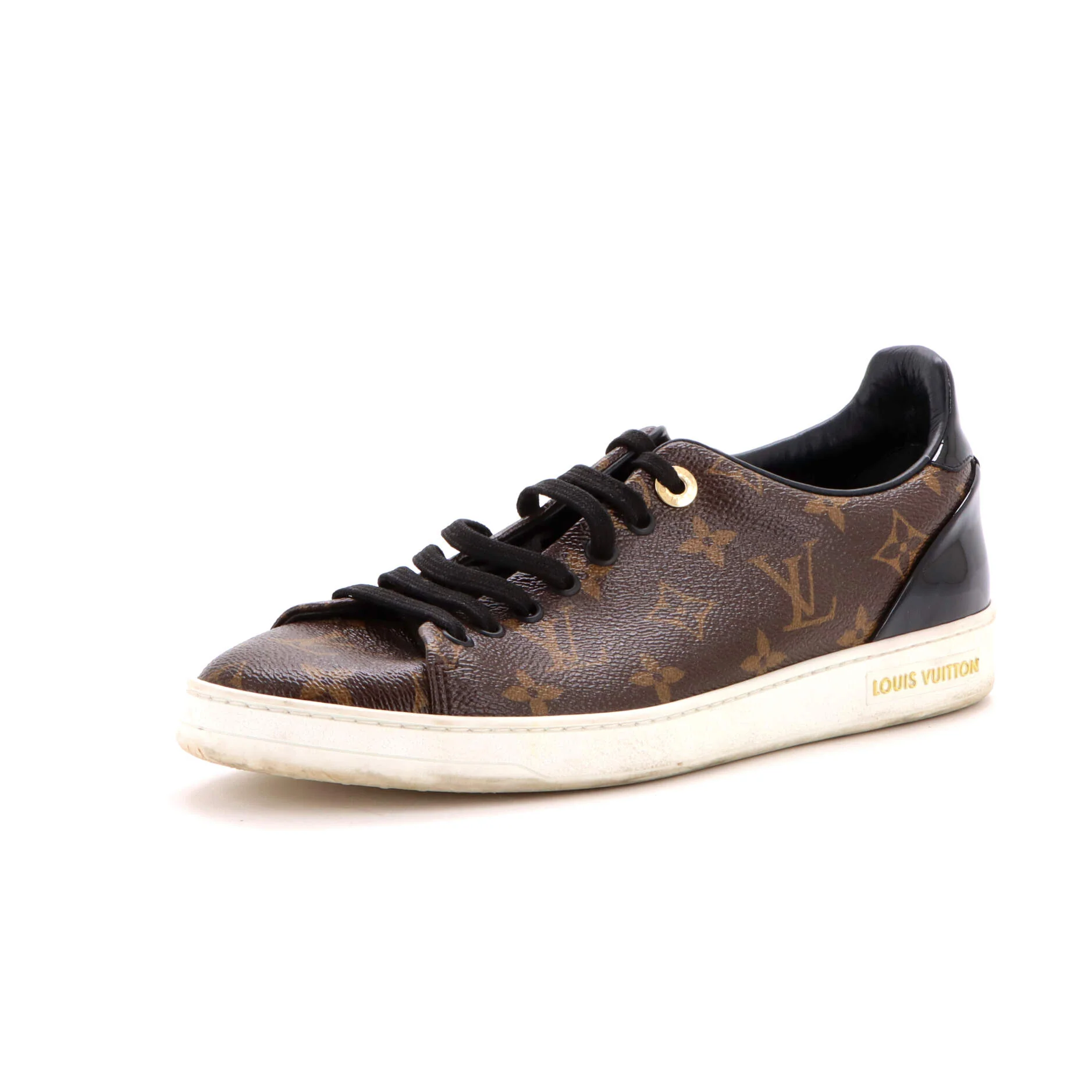 Women's FrontRow Sneakers Monogram Canvas with Patent