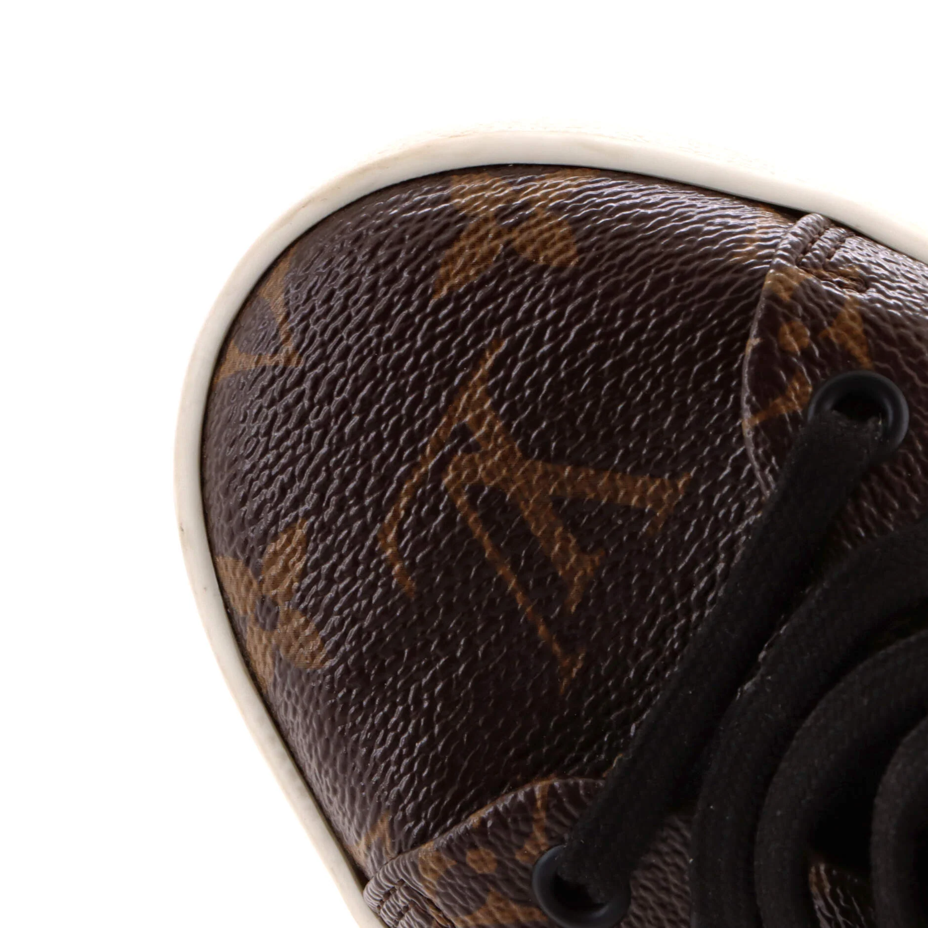 Women's FrontRow Sneakers Monogram Canvas with Patent - Image 5