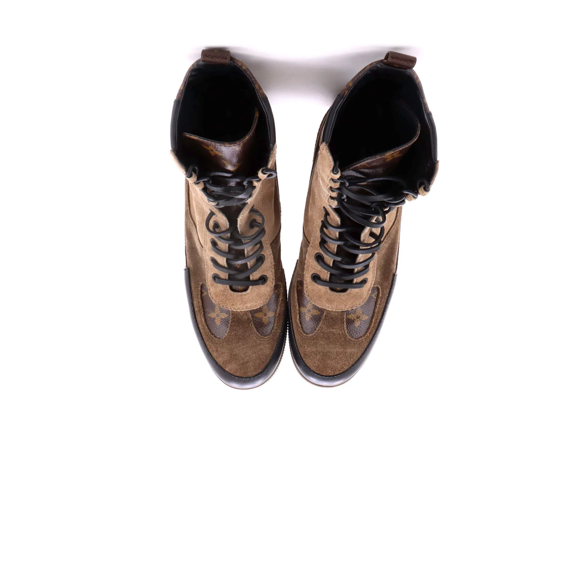 Women's Laureate Platform Desert Boots Leather with Suede - Image 2