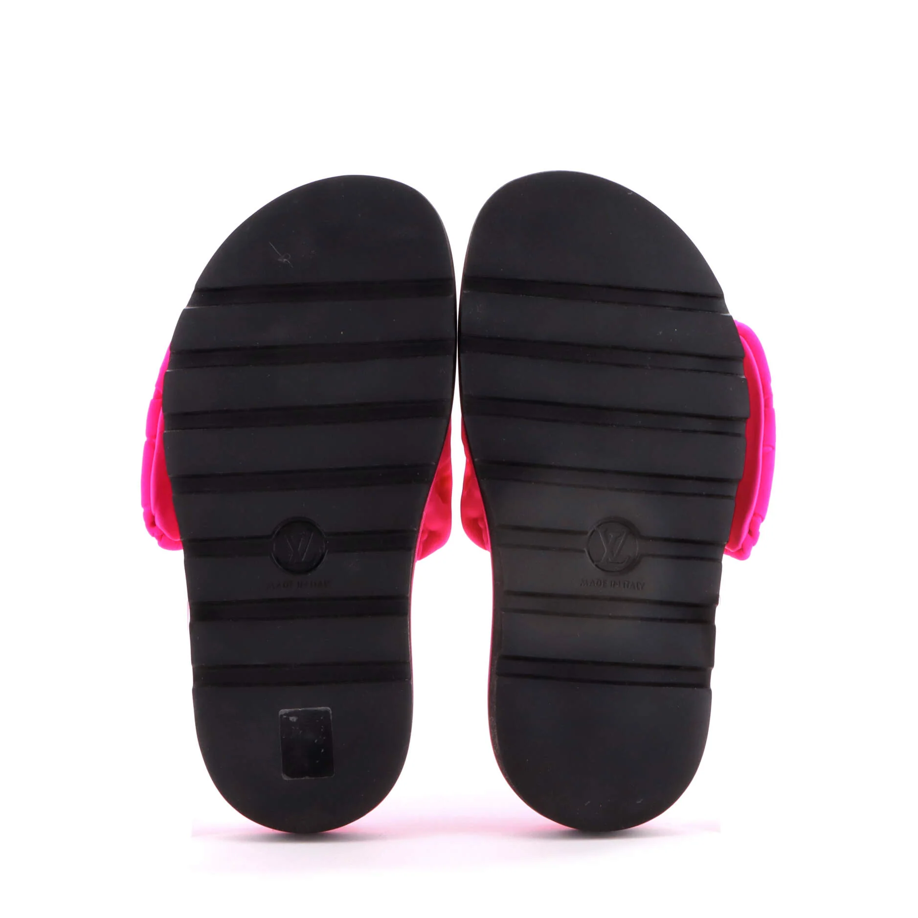 Women's Pool Pillow Comfort Mule Sandals Monogram Puffer Fabric - Image 4
