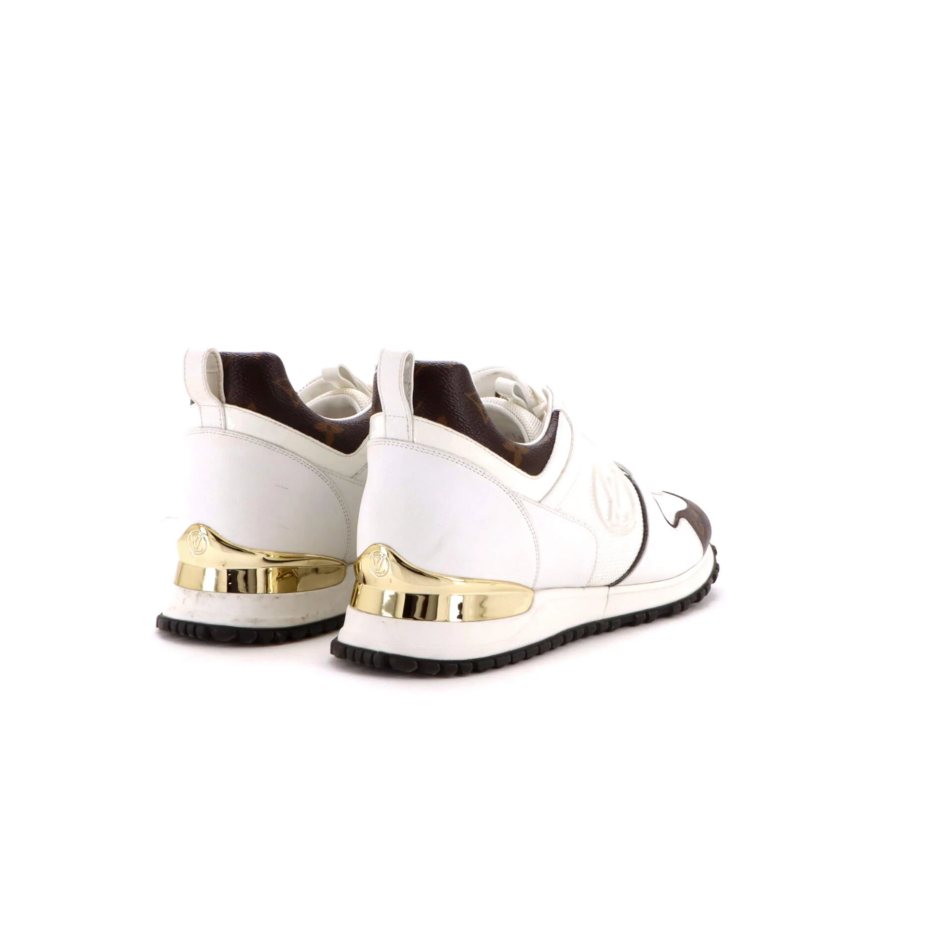 Women's Run Away Sneakers Mesh with Monogram Canvas and Leather - Image 3