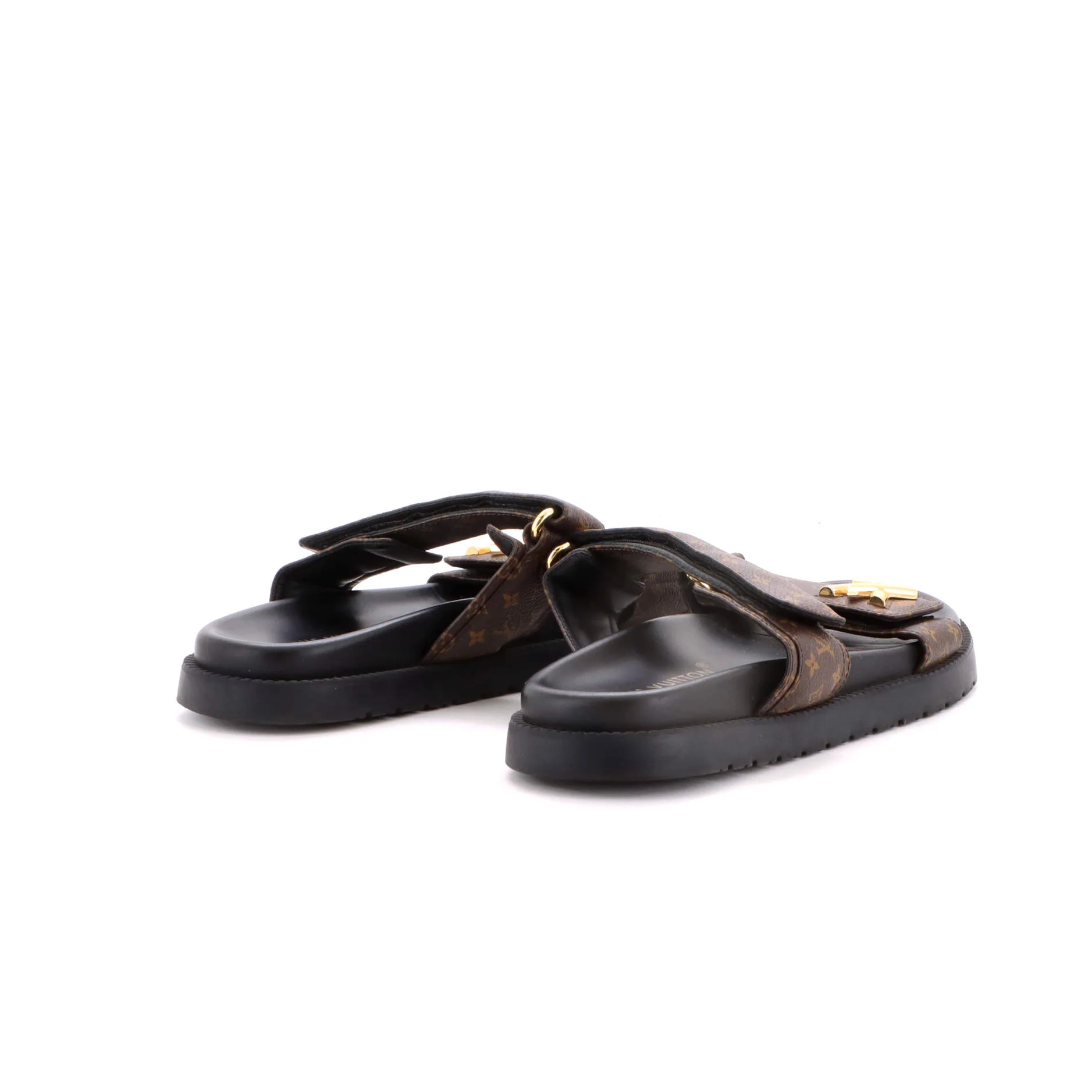 Women's Sunset Comfort Flat Mules Monogram Canvas - Image 3