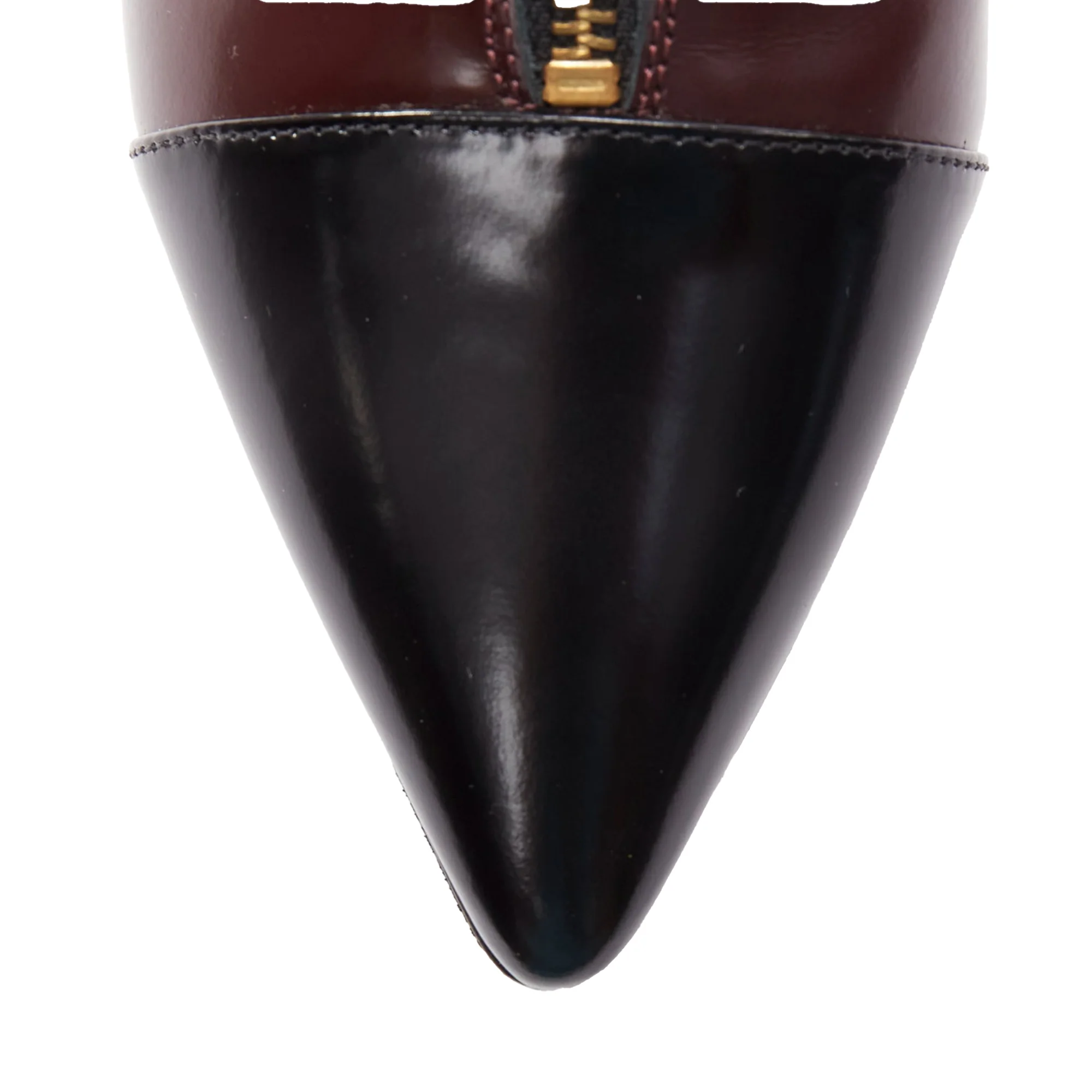 Women's Marni toe cap kitten heel zip bootie - Image 6