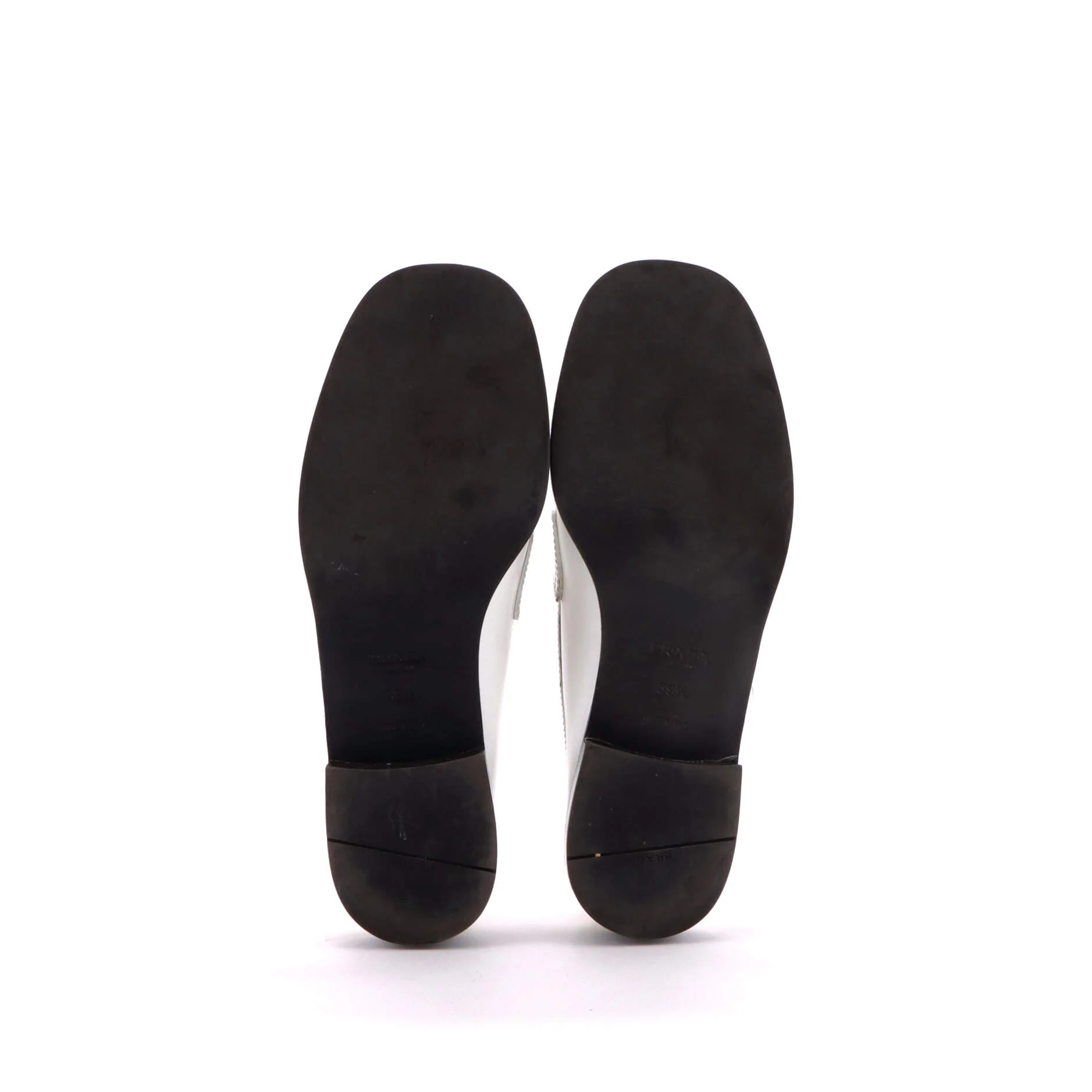 Women's Triangle Logo Loafers Spazzolato Leather - Image 4