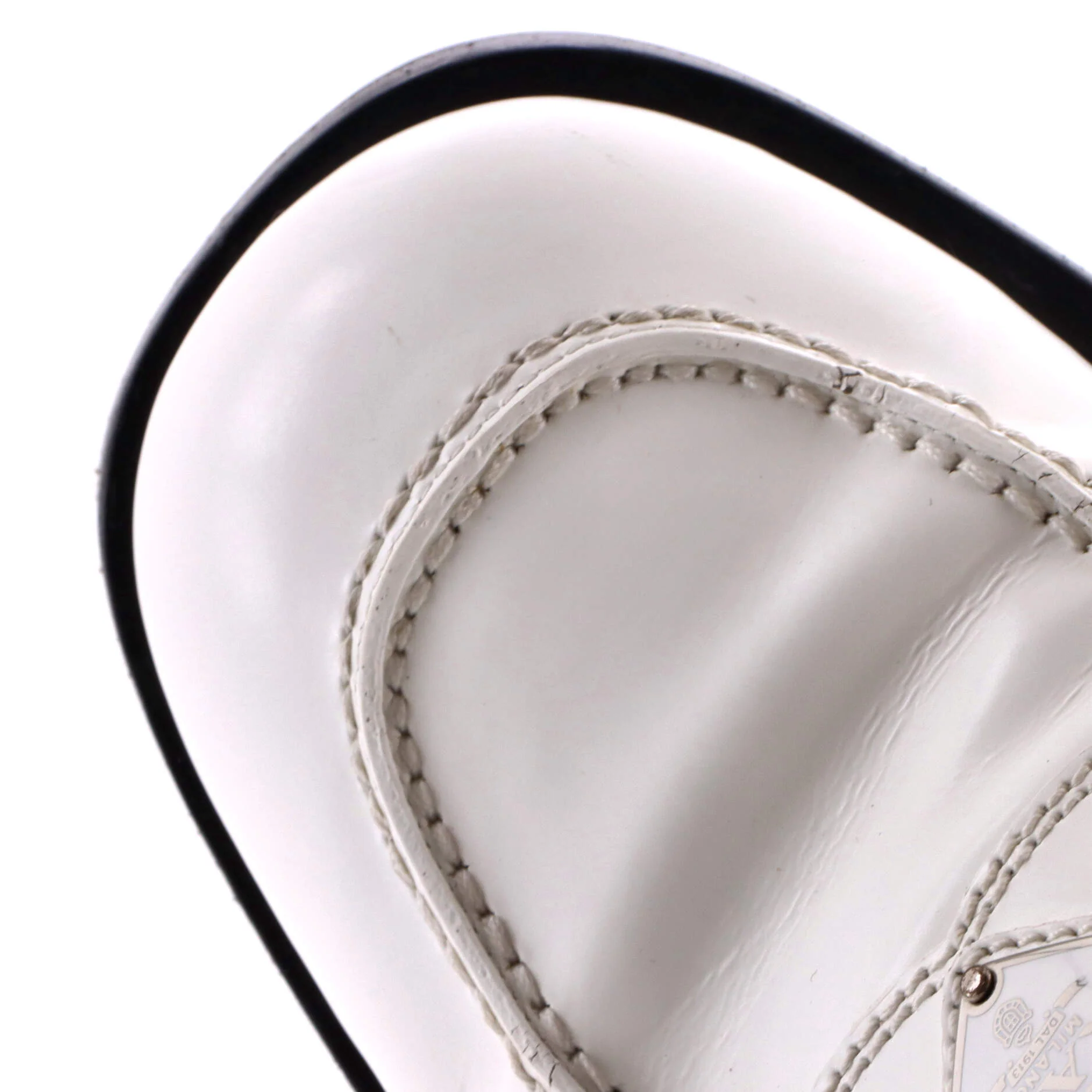 Women's Triangle Logo Loafers Spazzolato Leather - Image 5