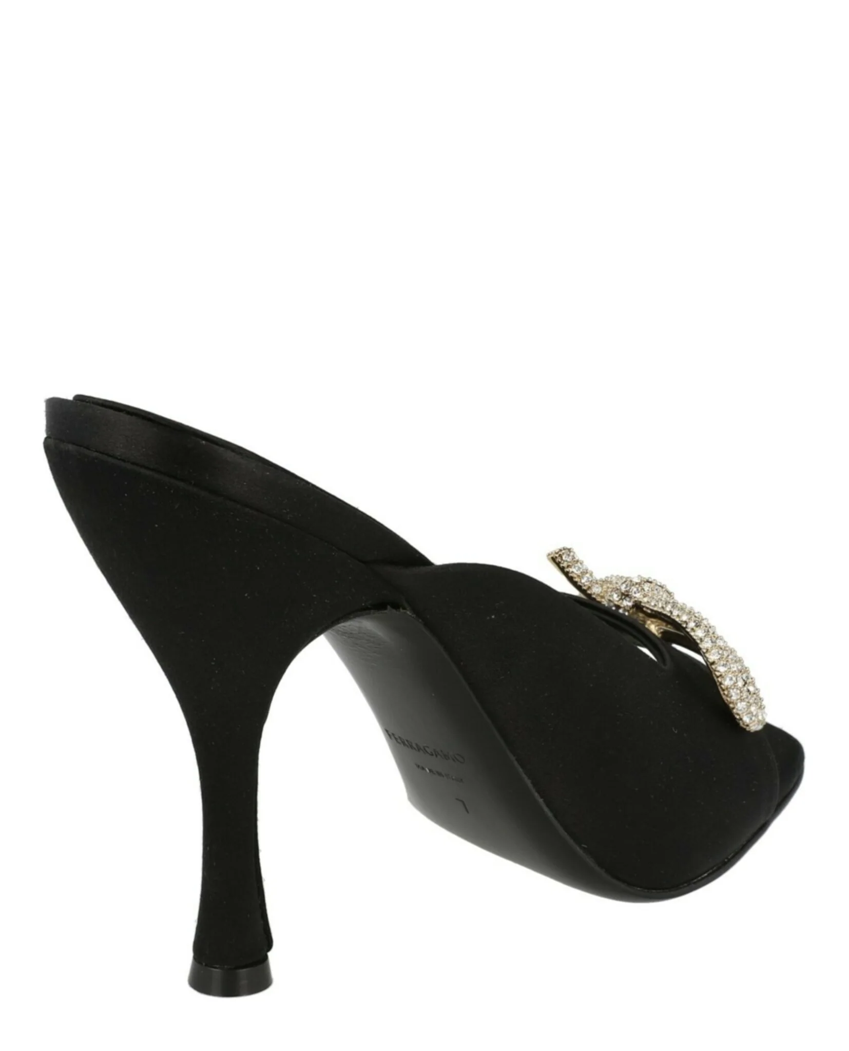 Women's Crystal-Embellished Knot-Detail Mules - Image 3