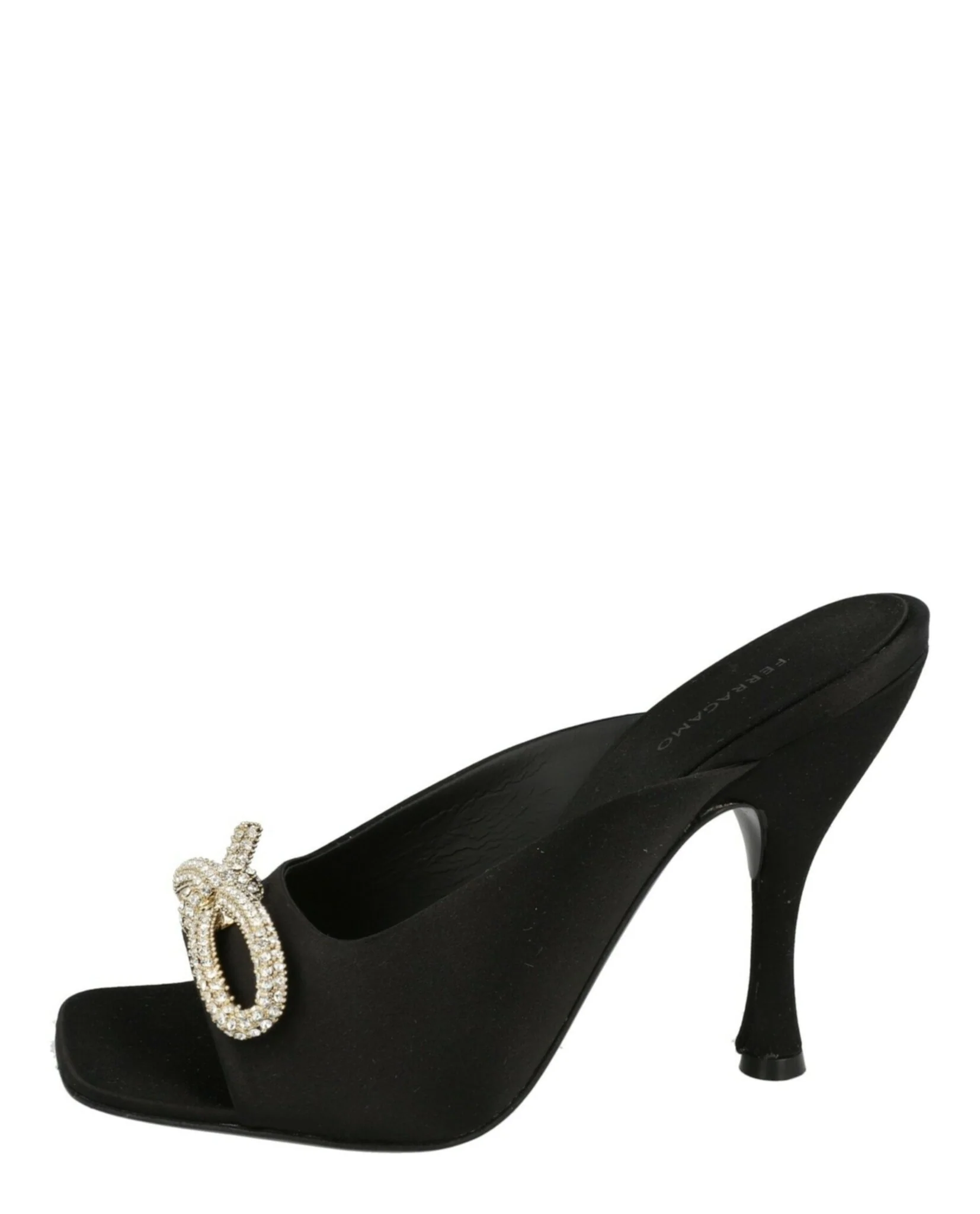 Women's Crystal-Embellished Knot-Detail Mules - Image 6