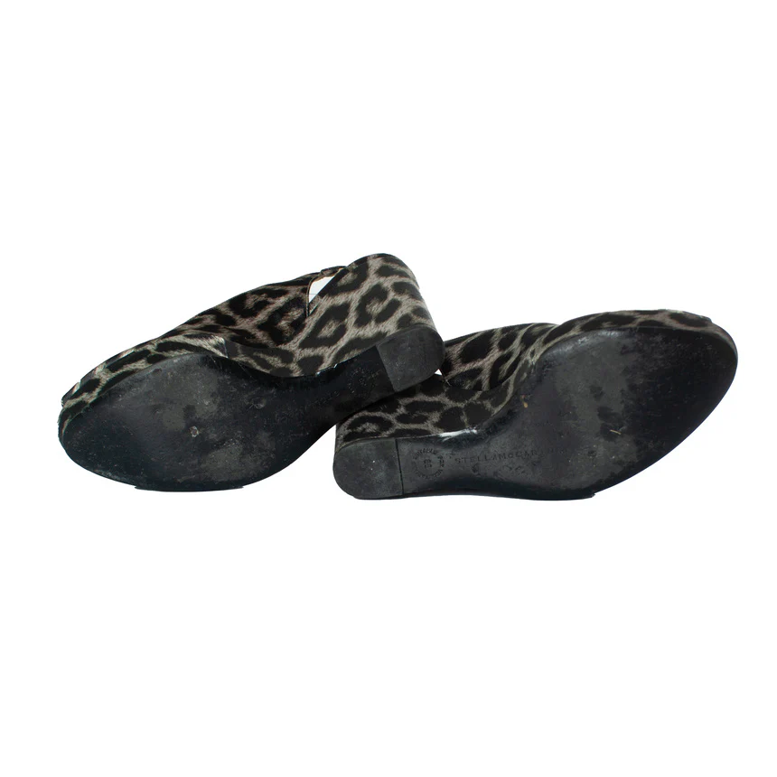 Women's Stella Mccartney leopard printed wedges - Image 7