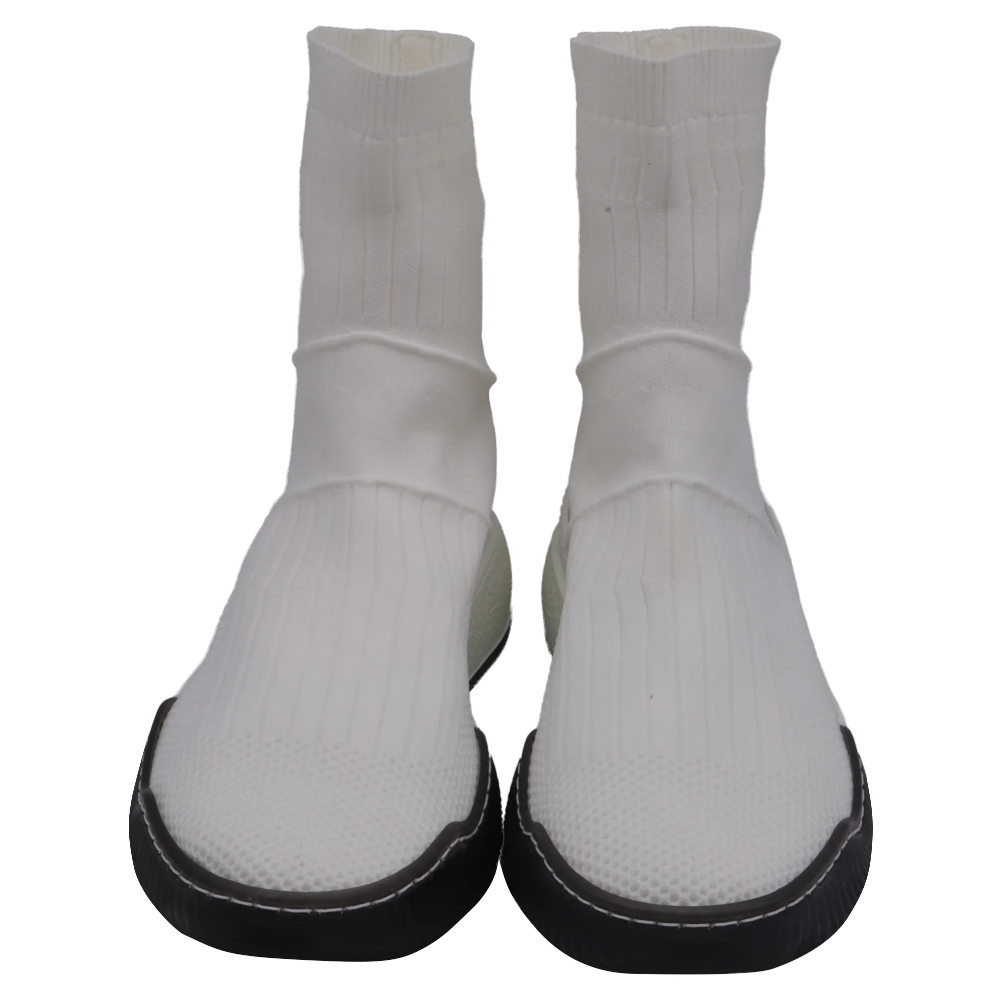 Women's Stella Mccartney Loop Sock Sneakers in White Polyester - Image 2