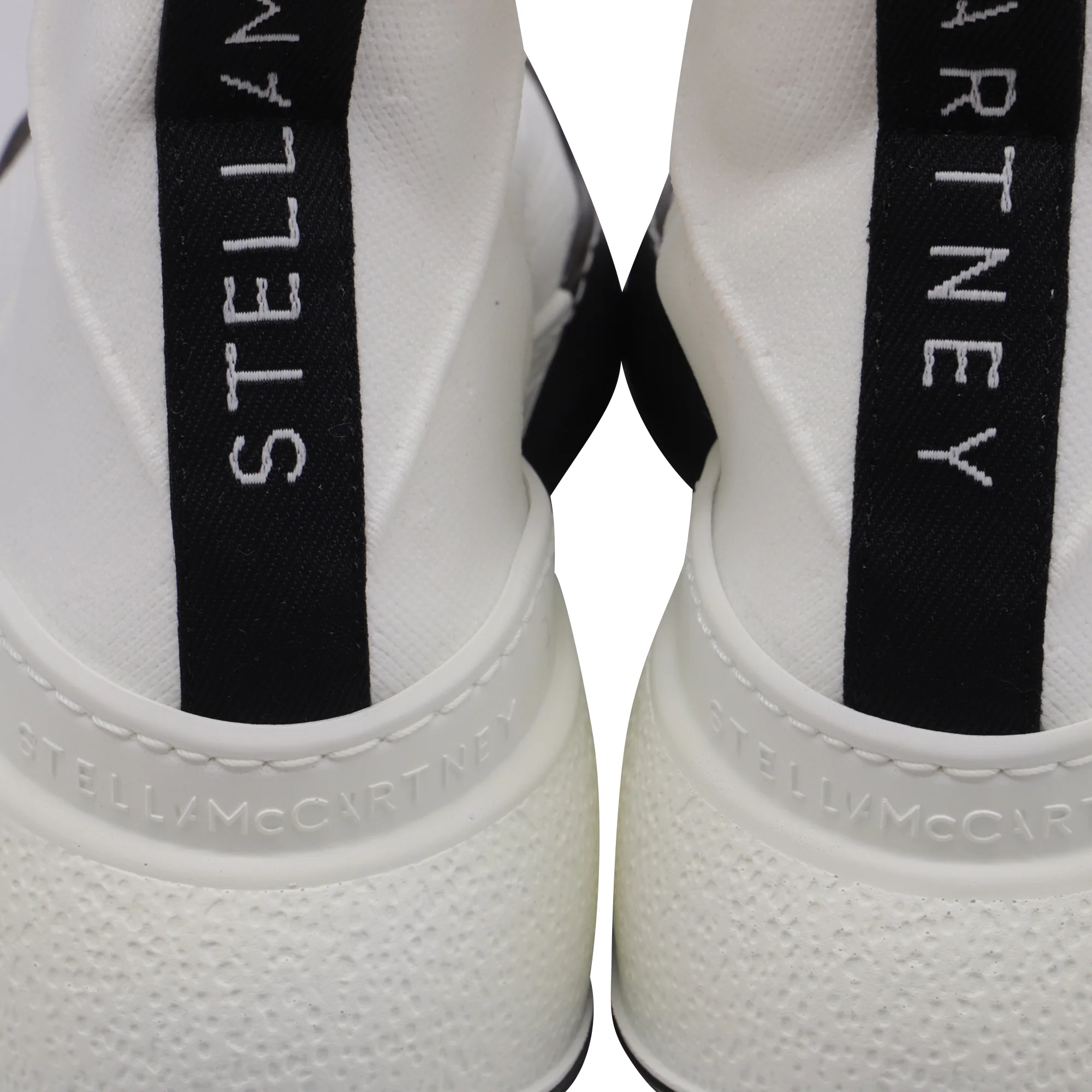 Women's Stella Mccartney Loop Sock Sneakers in White Polyester - Image 6