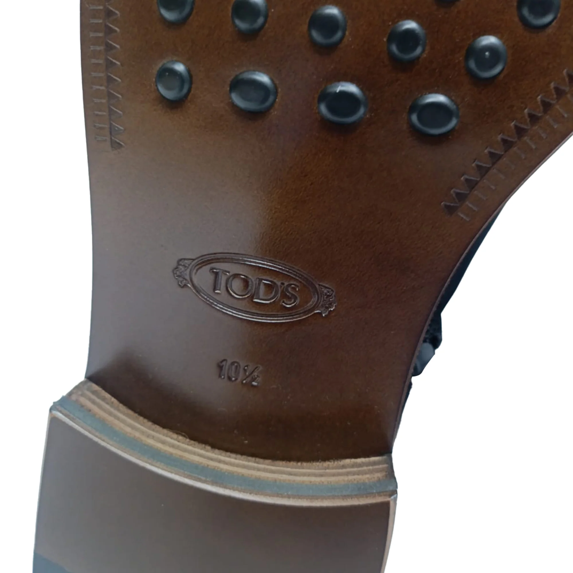 Men's Tod's Almond-Toe Zipped Ankle Boots in Black Leather - Image 10